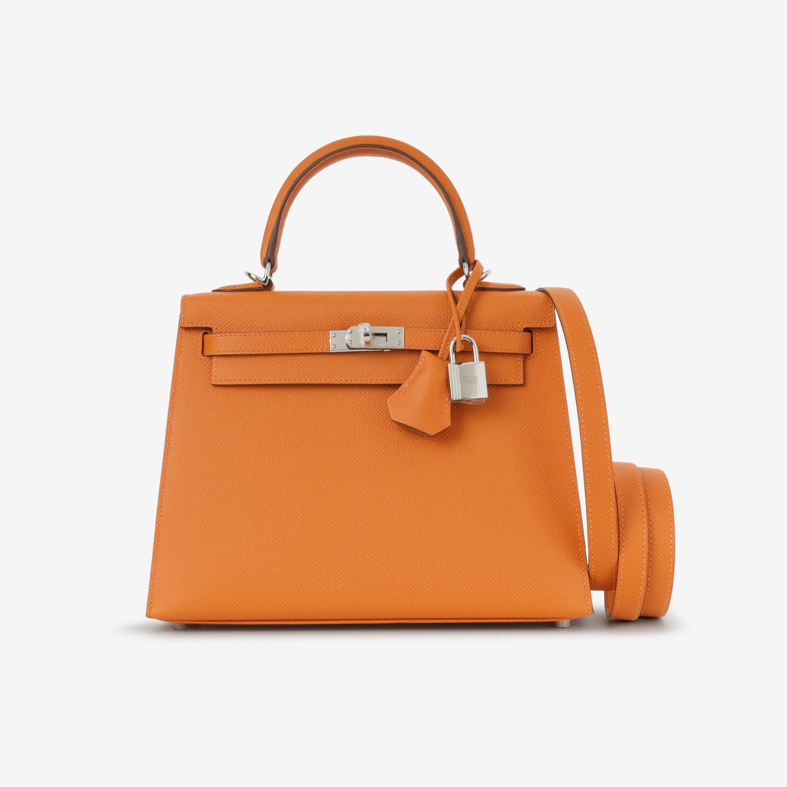 Hermès Kelly 25 - Orange Epsom | Palladium Hardware (NWT) - Image 2