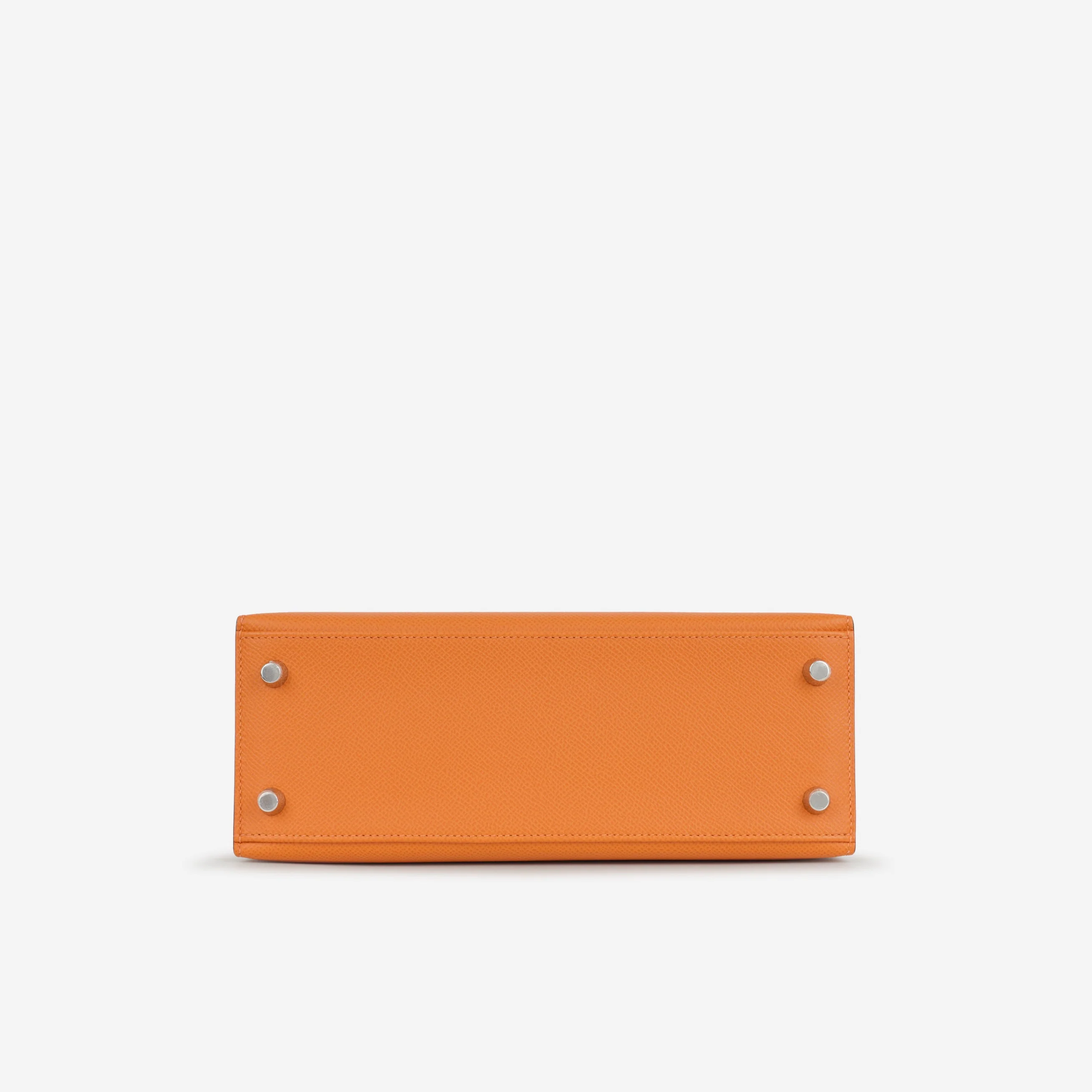 Hermès Kelly 25 - Orange Epsom | Palladium Hardware (NWT) - Image 5