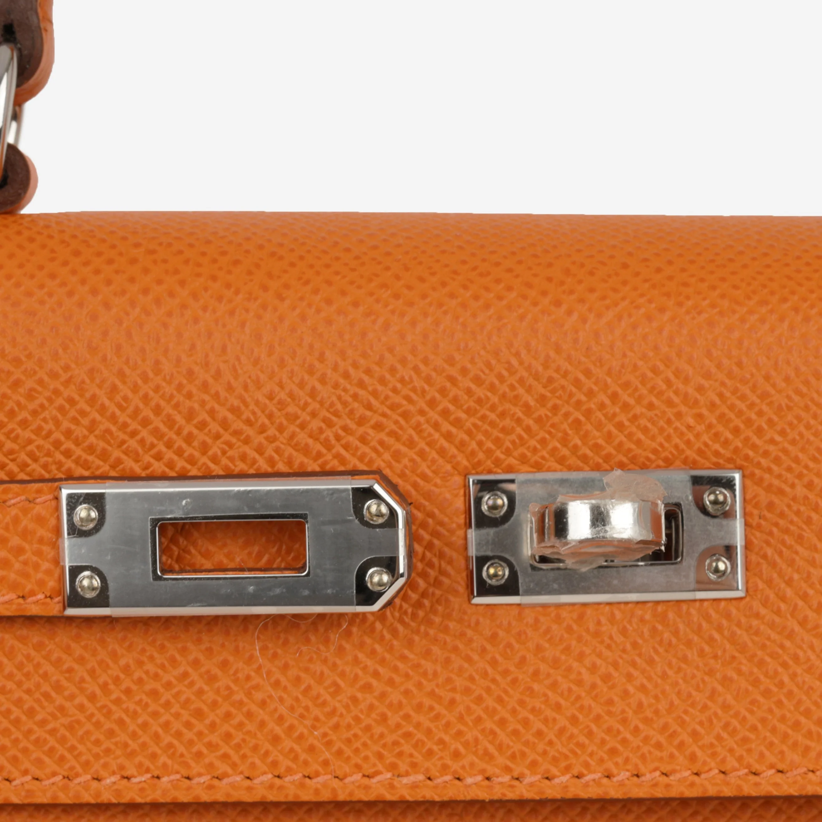 Hermès Kelly 25 - Orange Epsom | Palladium Hardware (NWT) - Image 8