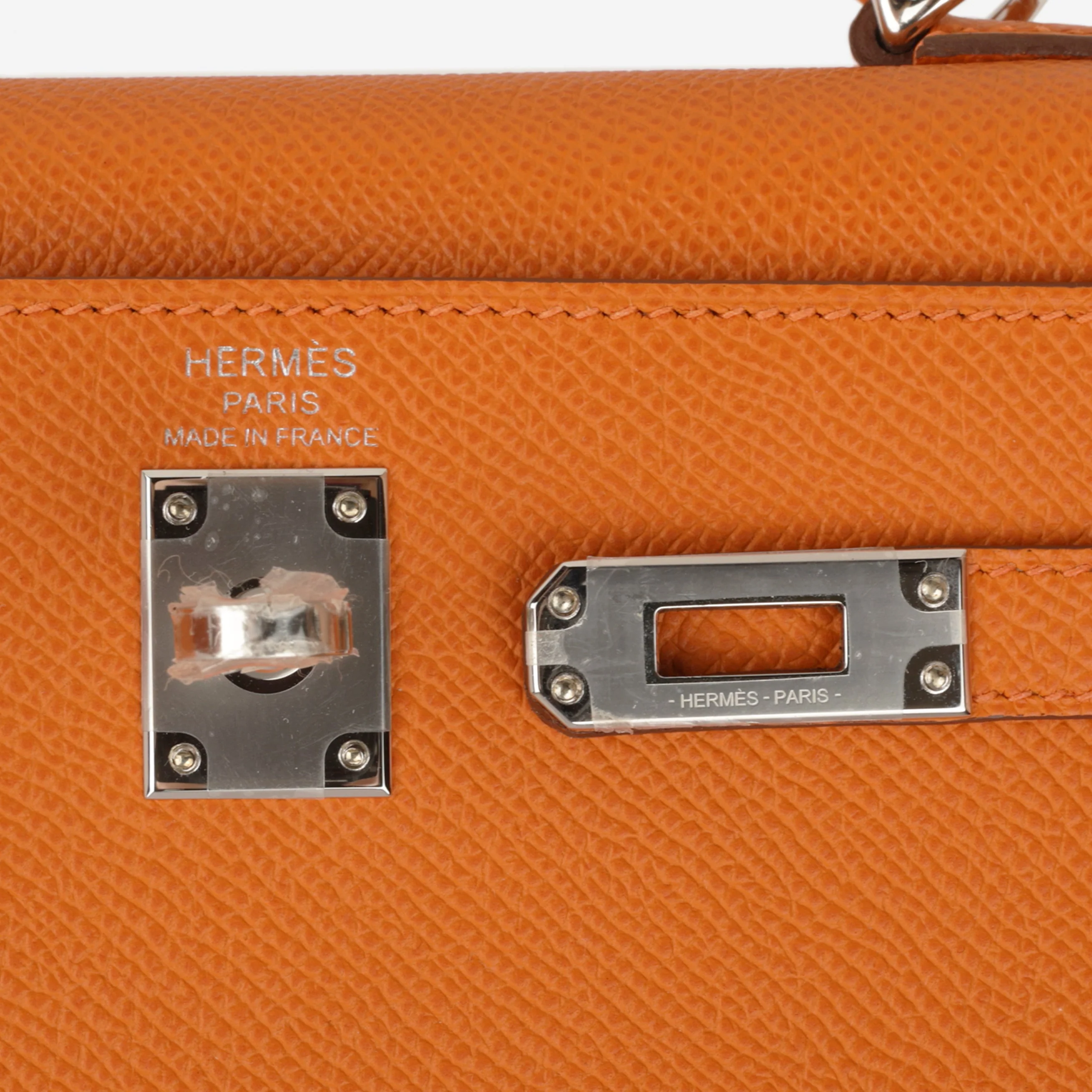 Hermès Kelly 25 - Orange Epsom | Palladium Hardware (NWT) - Image 9