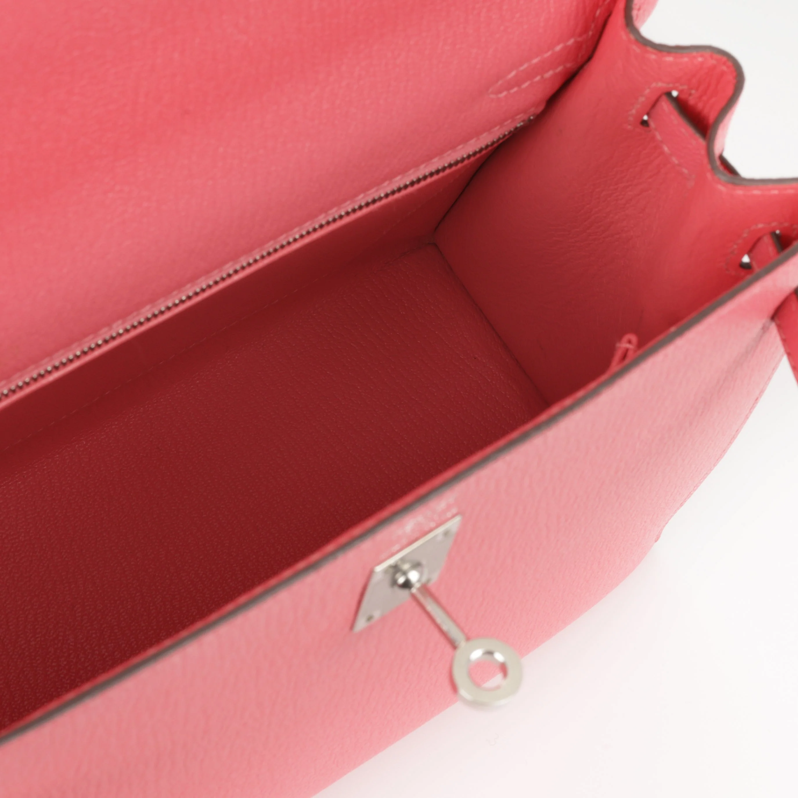 Hermès Kelly 25 - Rose Lipstick Chevre | Palladium Hardware - Image 5