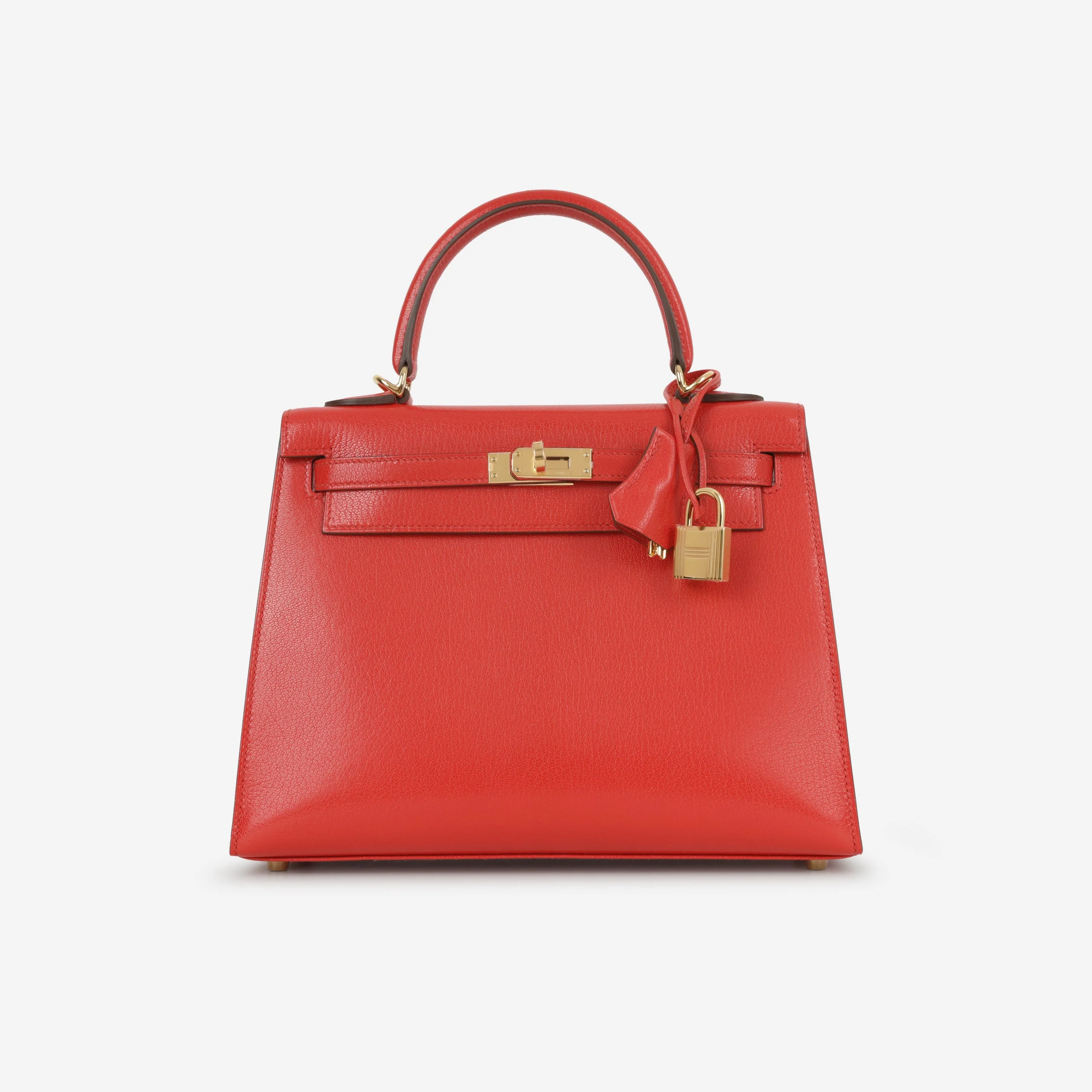Hermès Kelly 25 - Rouge De Coeur Chevre Chamkila | Gold Hardware - Image 2