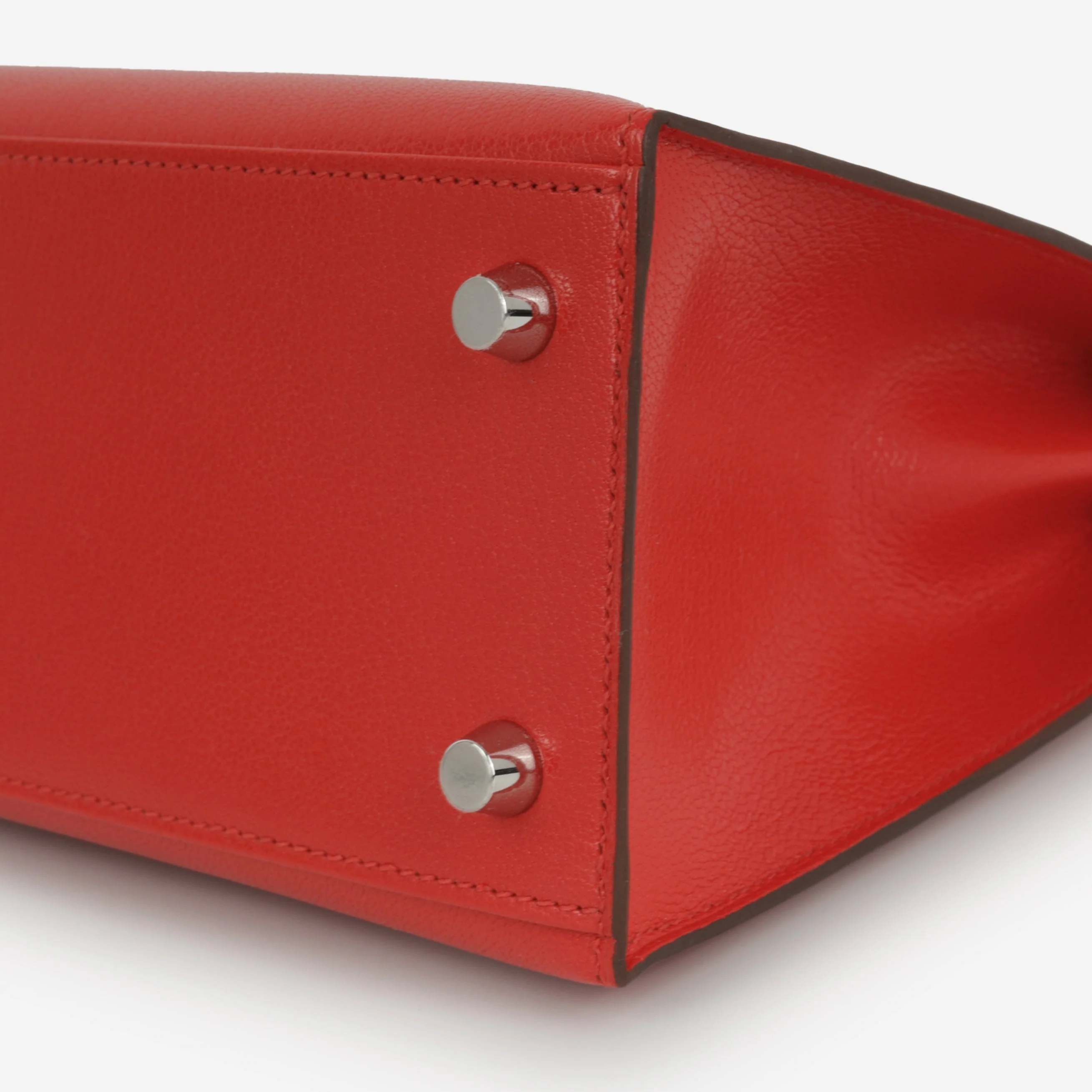 Hermès Kelly 25 - Rouge De Coeur Chevre Chamkila | Palladium Hardware (NWT) - Image 8