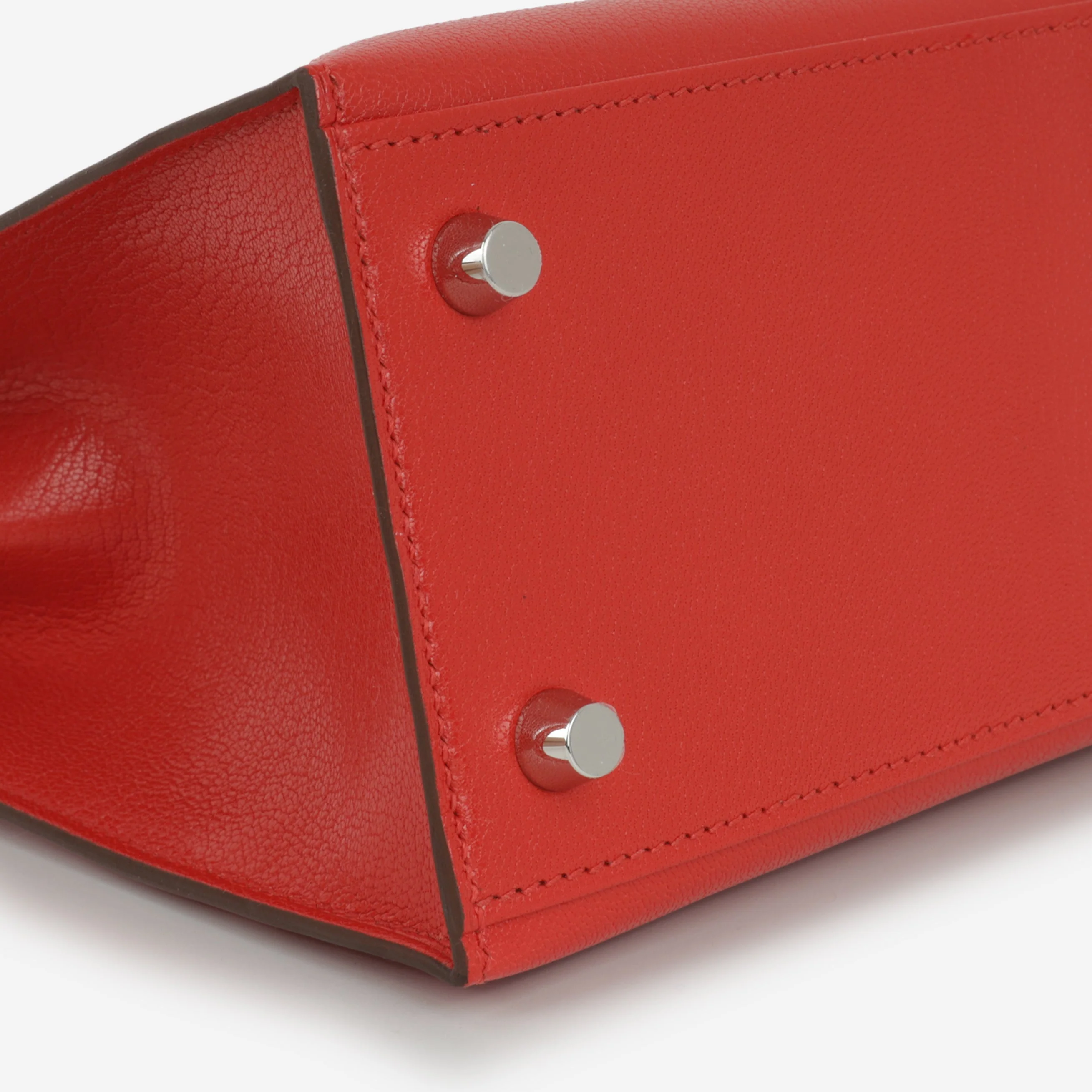 Hermès Kelly 25 - Rouge De Coeur Chevre Chamkila | Palladium Hardware (NWT) - Image 9