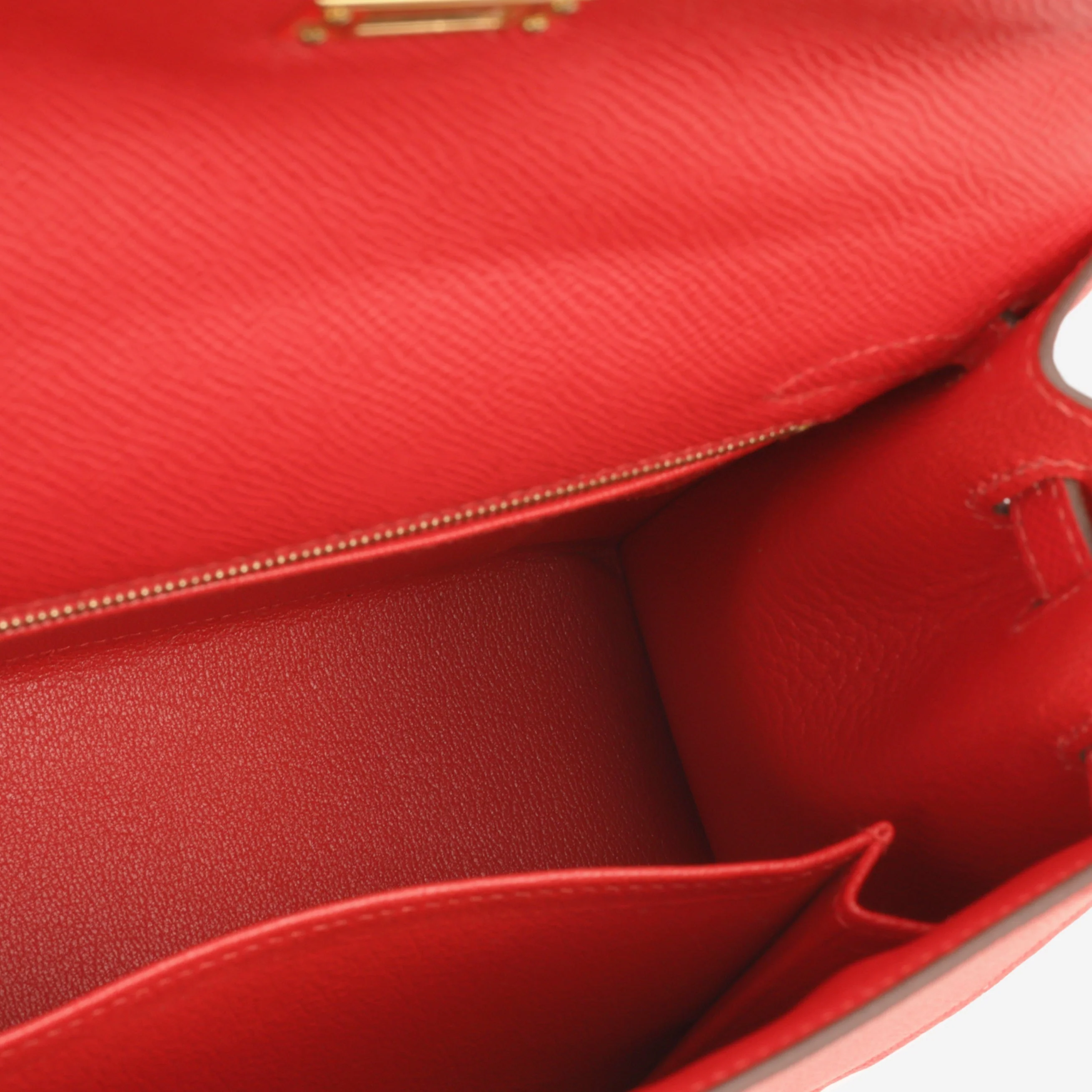Hermès Kelly 25 - Rouge Radieux Epsom | Gold Hardware - Image 11