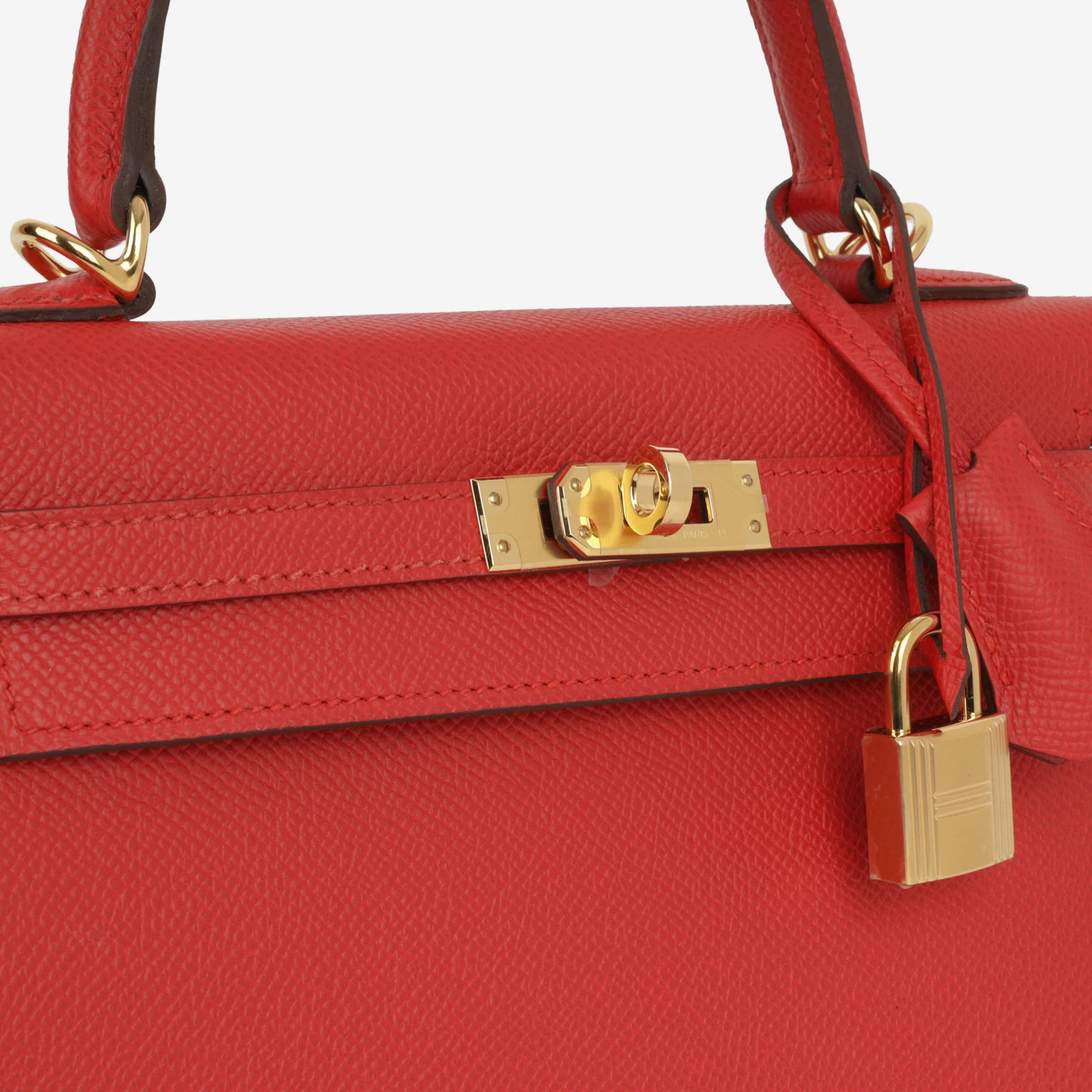 Hermès Kelly 25 - Rouge Radieux Epsom | Gold Hardware - Image 8