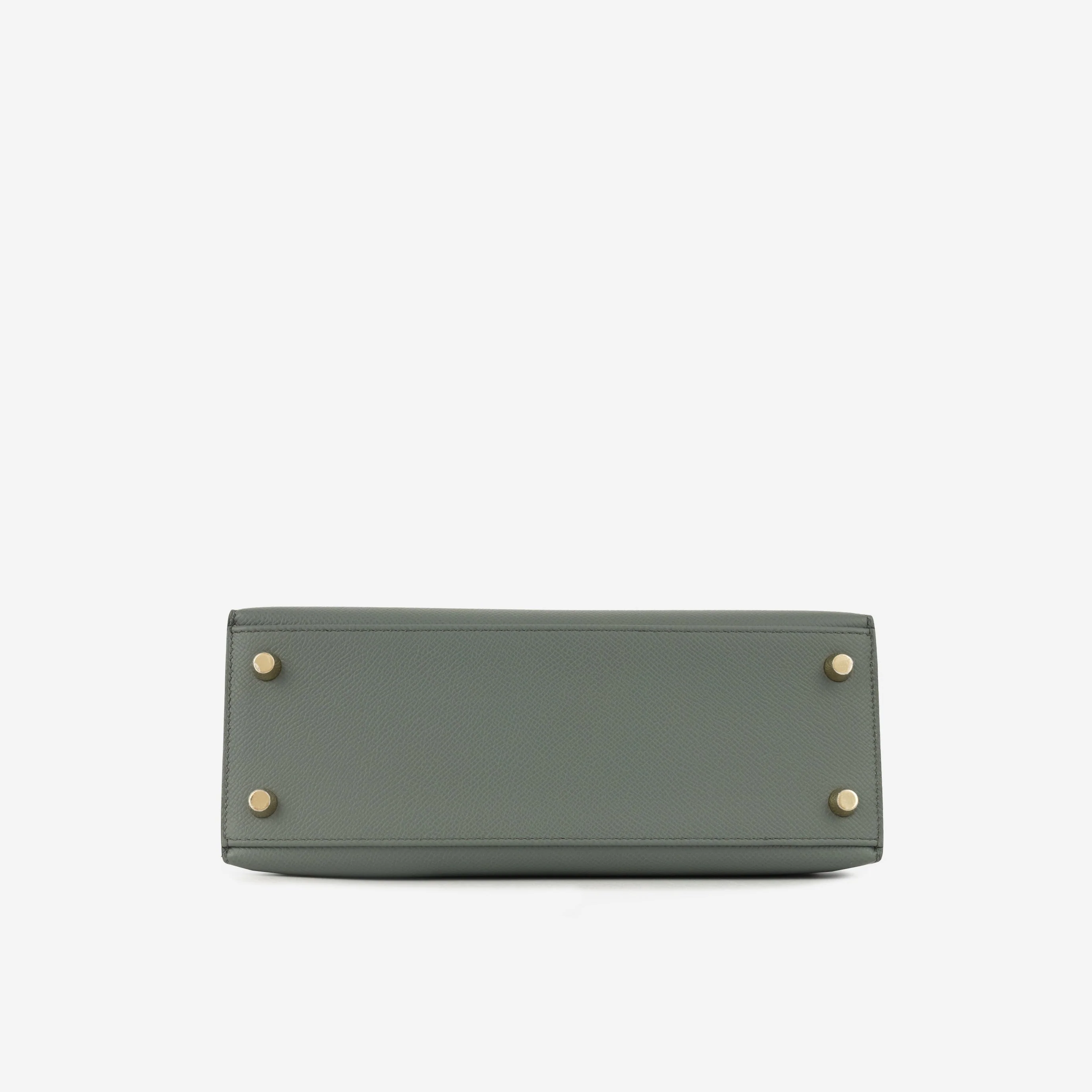Hermès Kelly 25 - Vert Amande Epsom | Permabrass Hardware - Image 4