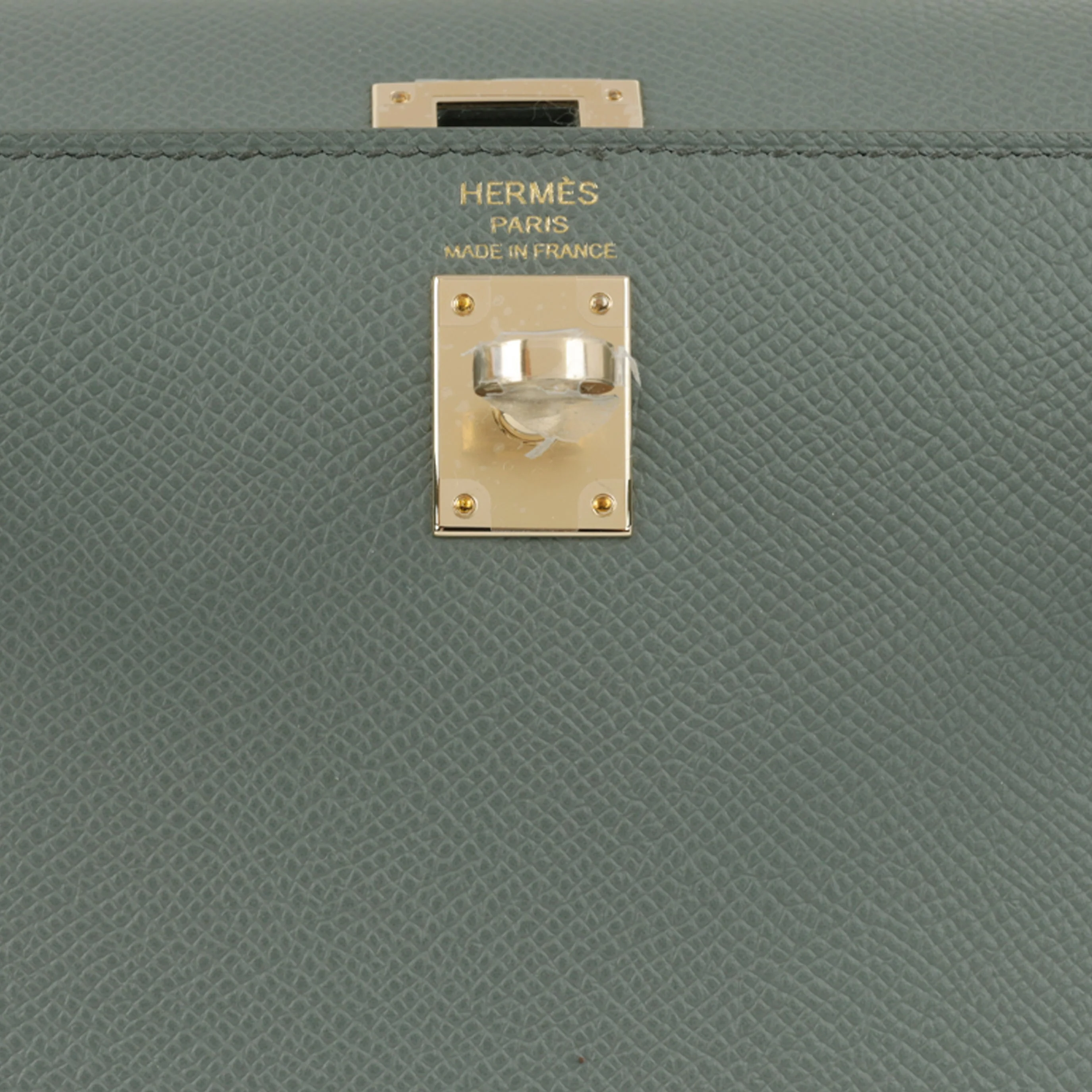 Hermès Kelly 25 - Vert Amande Epsom | Permabrass Hardware - Image 7