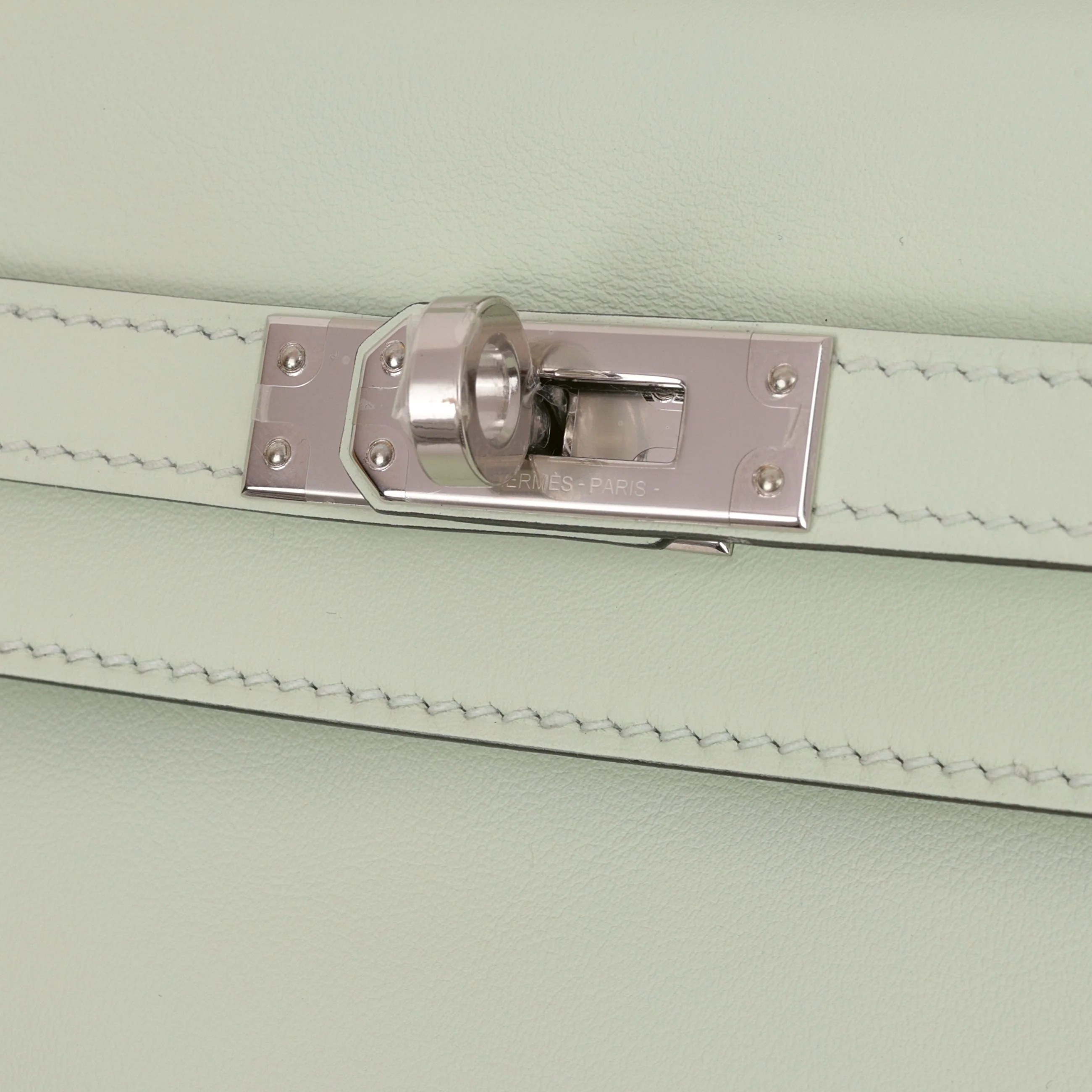 Hermès Kelly 25 - Vert Fizz Swift | Palladium Hardware - Image 11