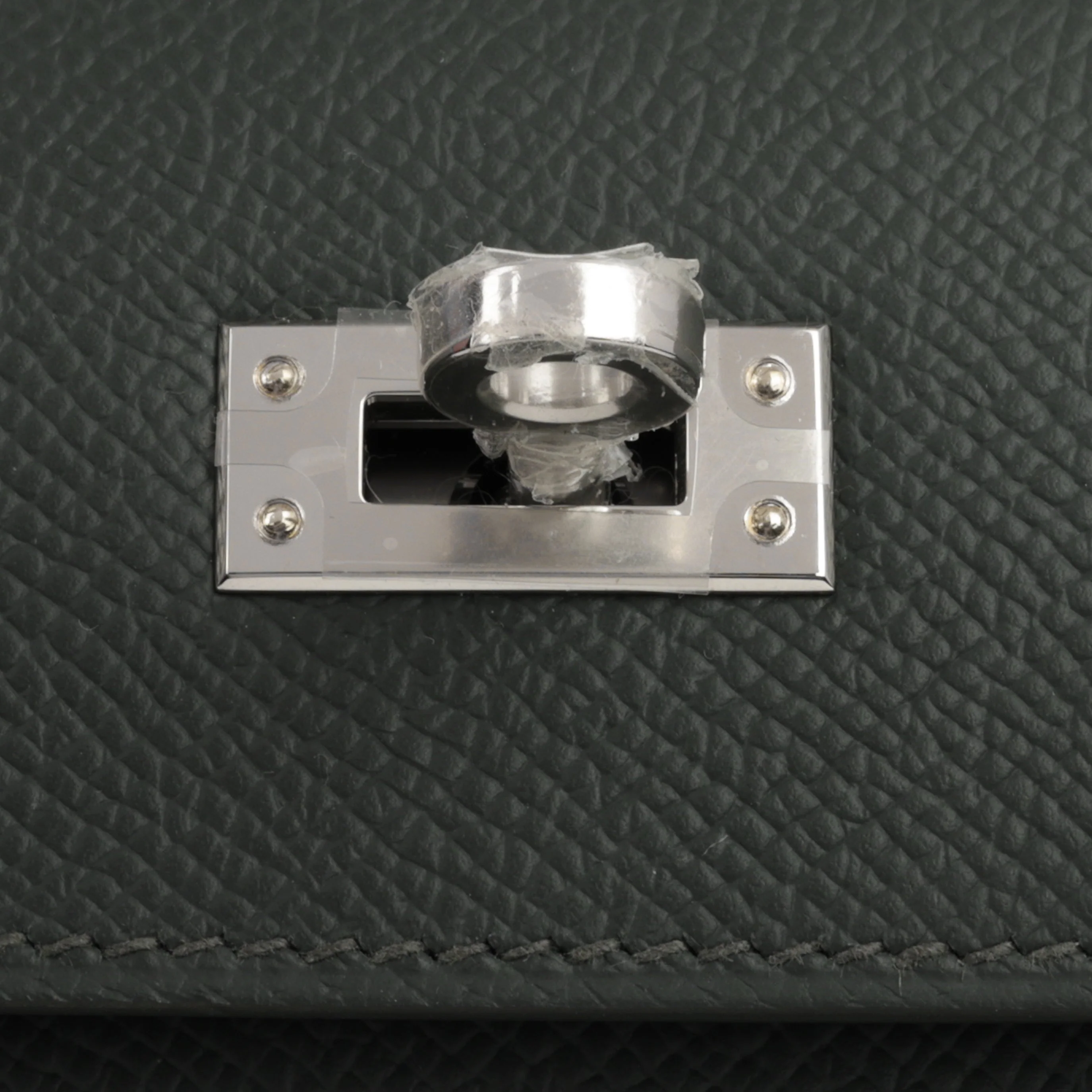 Hermès Kelly 25 - Vert Mangrove Epsom | Palladium Hardware - Image 10