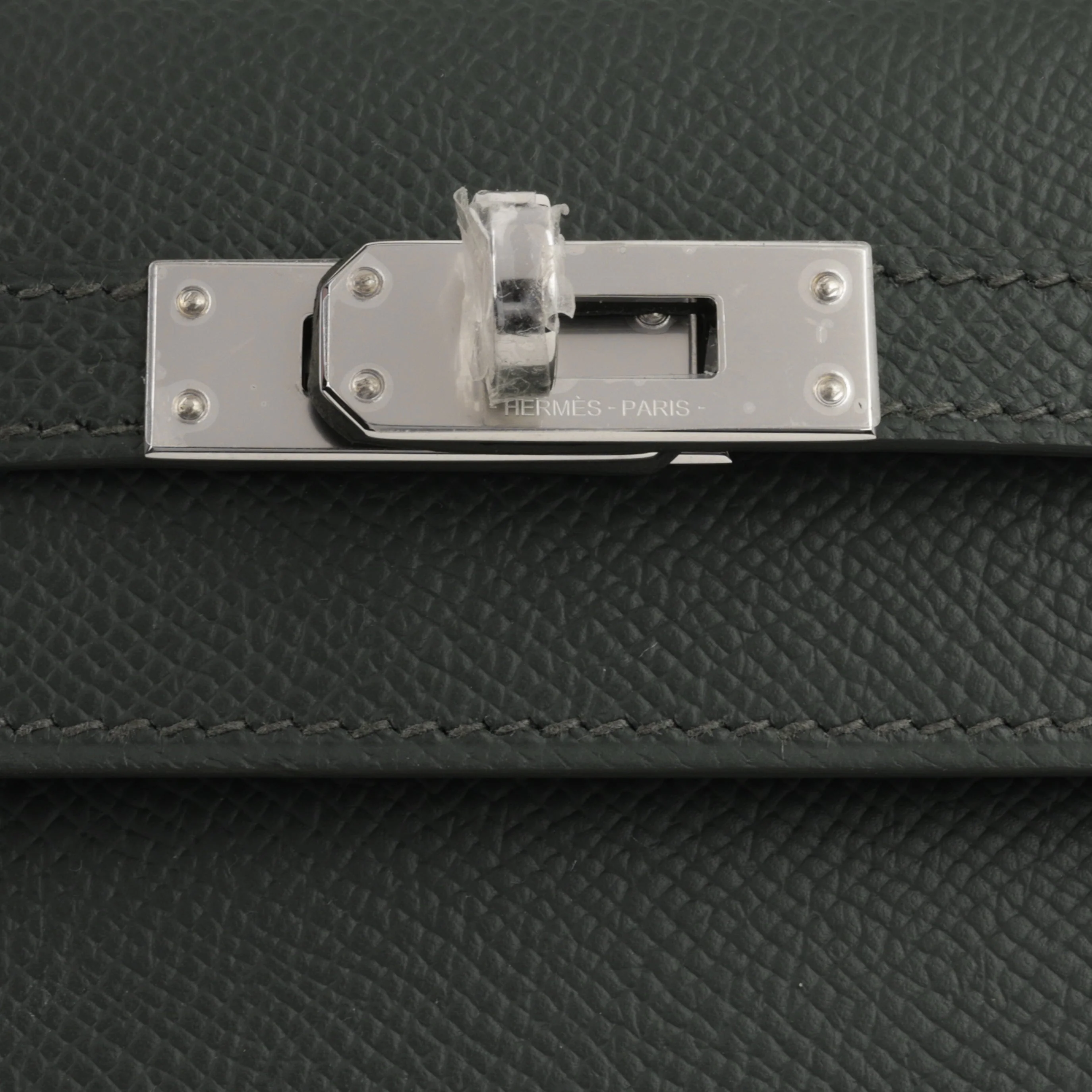 Hermès Kelly 25 - Vert Mangrove Epsom | Palladium Hardware - Image 11