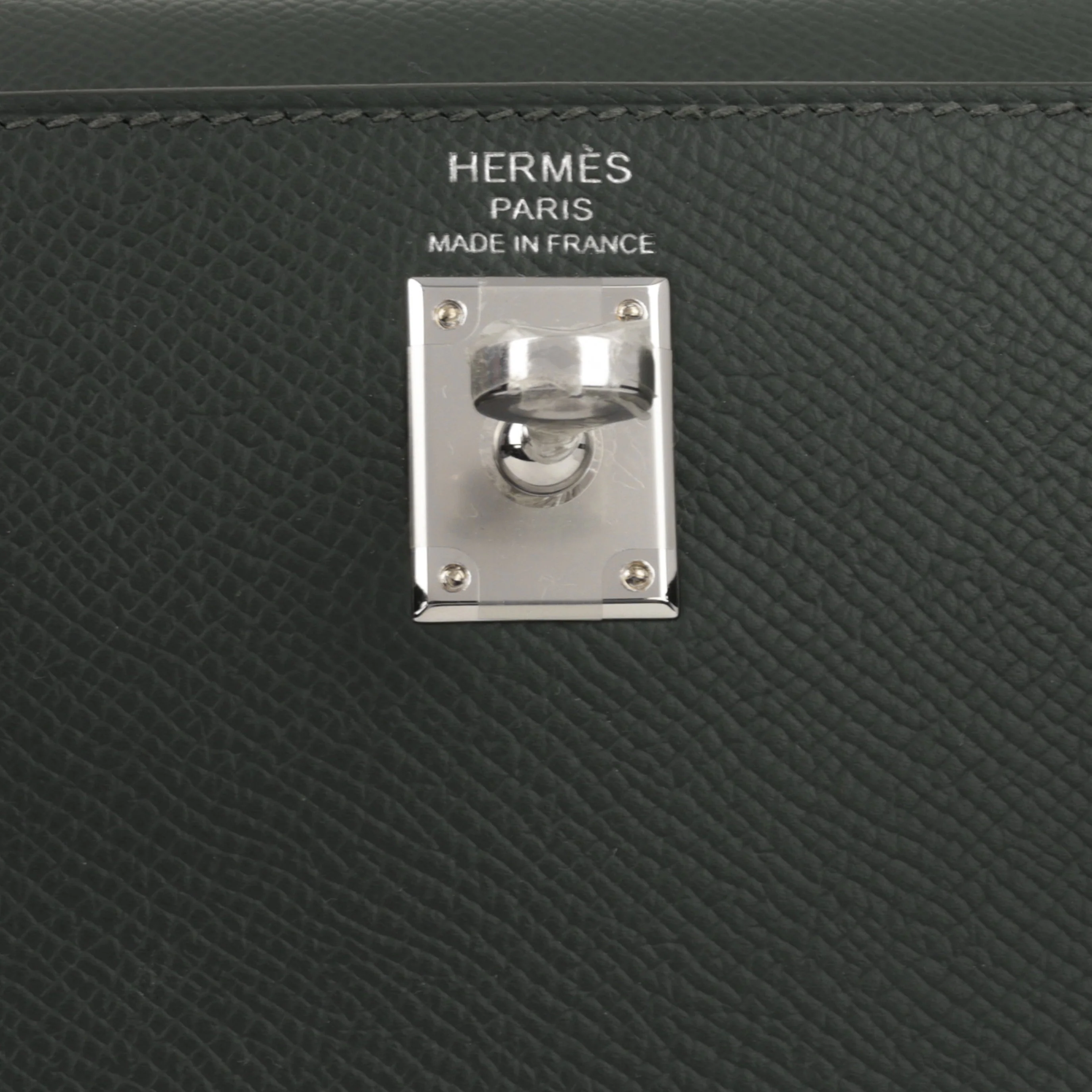 Hermès Kelly 25 - Vert Mangrove Epsom | Palladium Hardware - Image 12