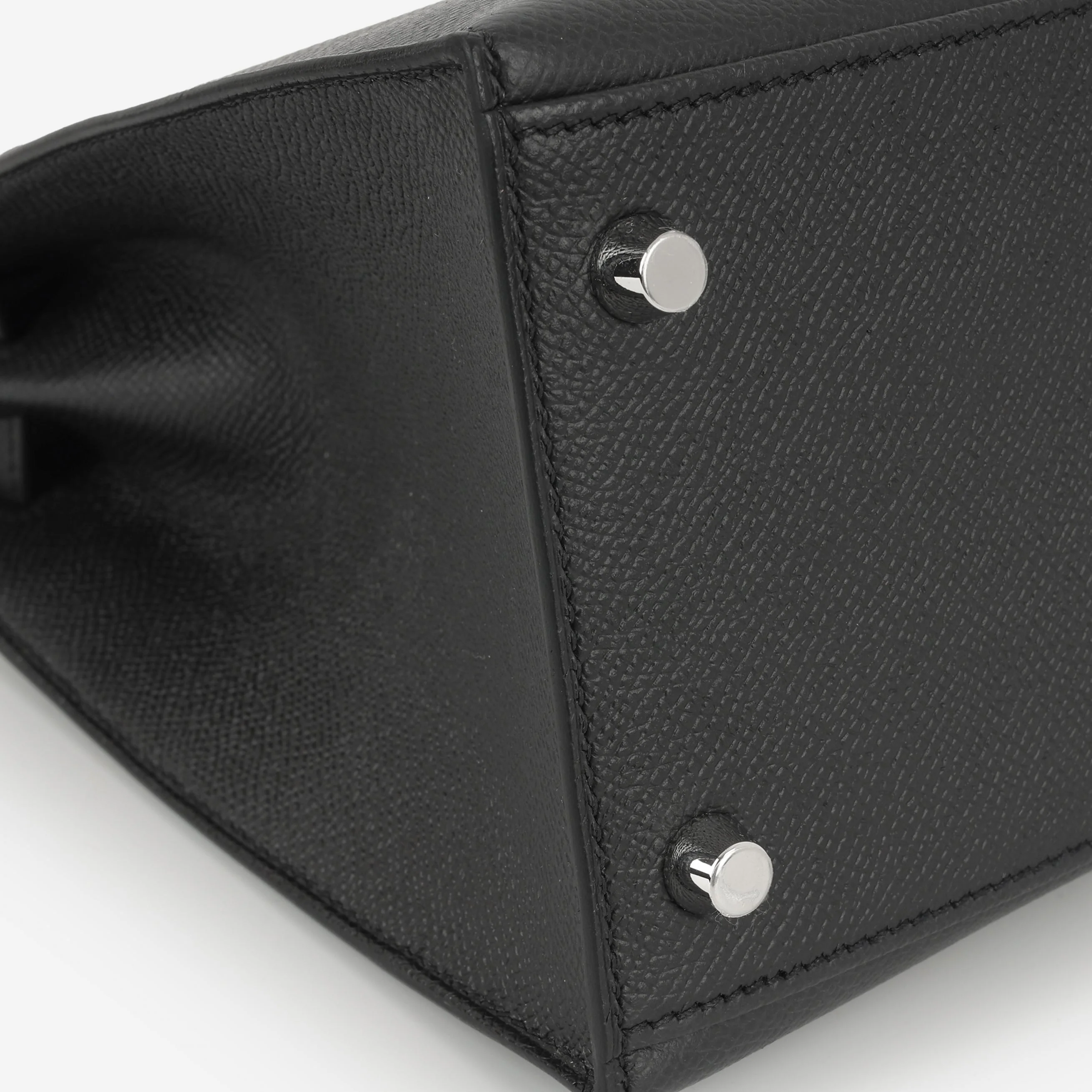Hermès Kelly 28 - Black Epsom | Palladium Hardware - Image 5