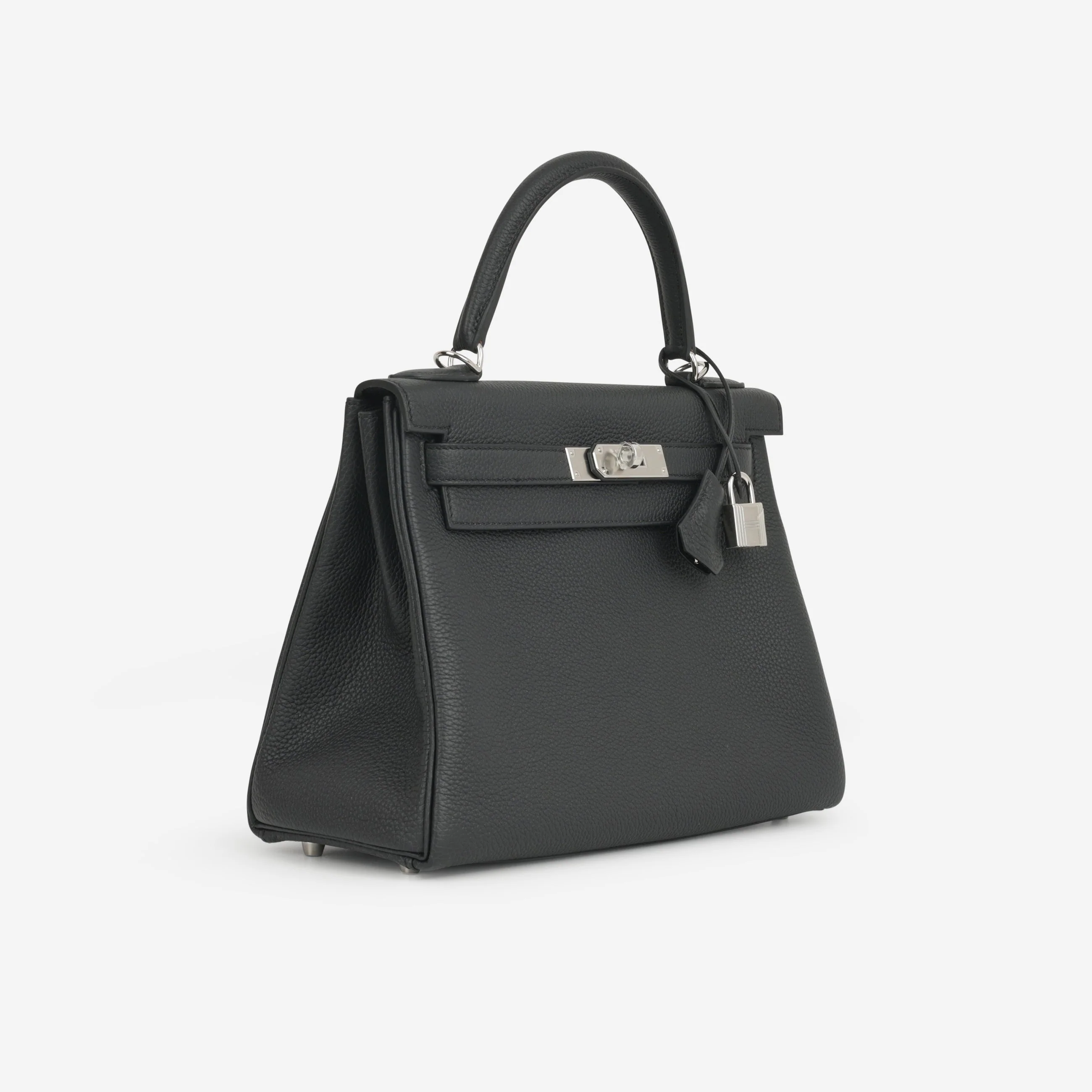 Hermès Kelly 28 - Black Togo | Palladium Hardware - Image 3