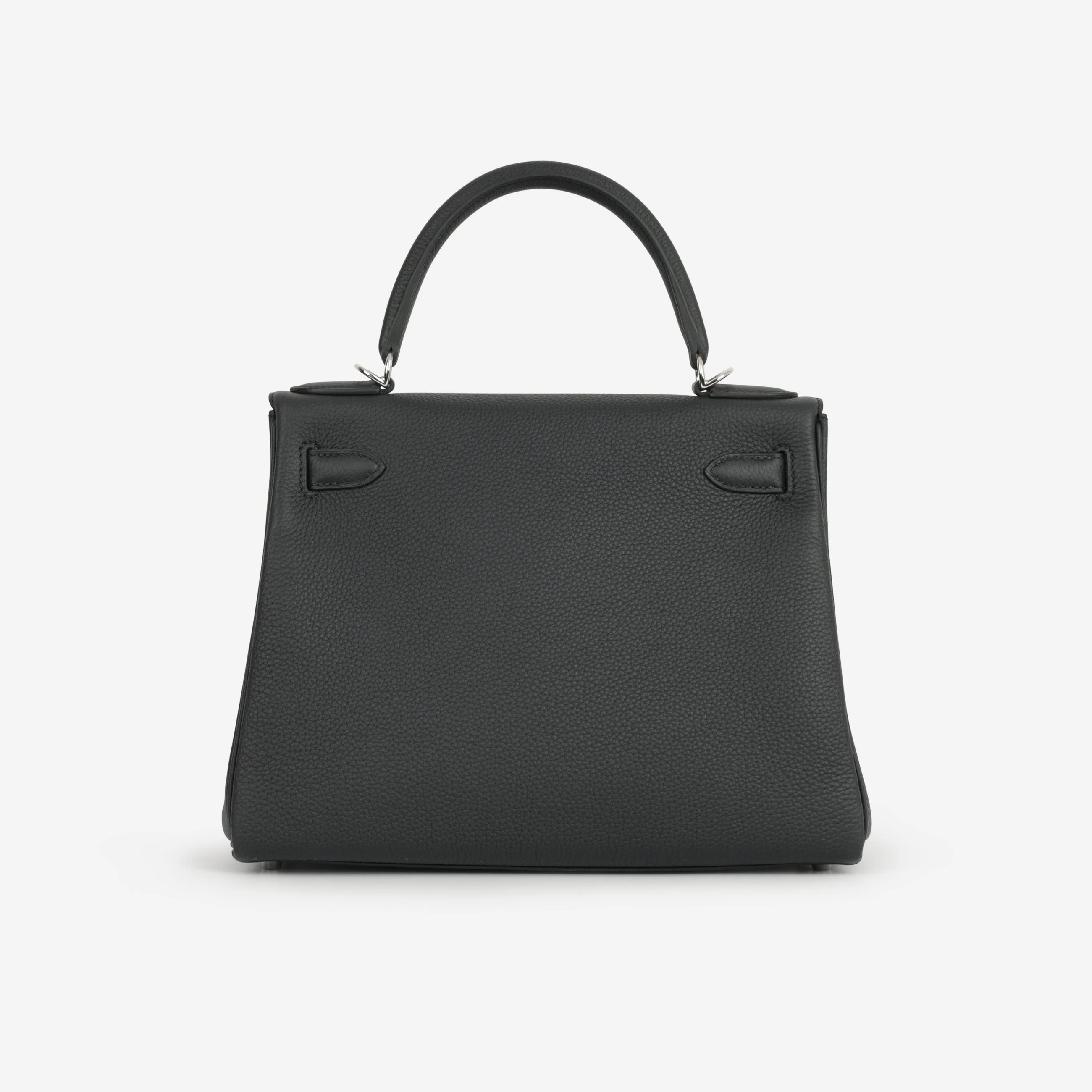 Hermès Kelly 28 - Black Togo | Palladium Hardware - Image 4