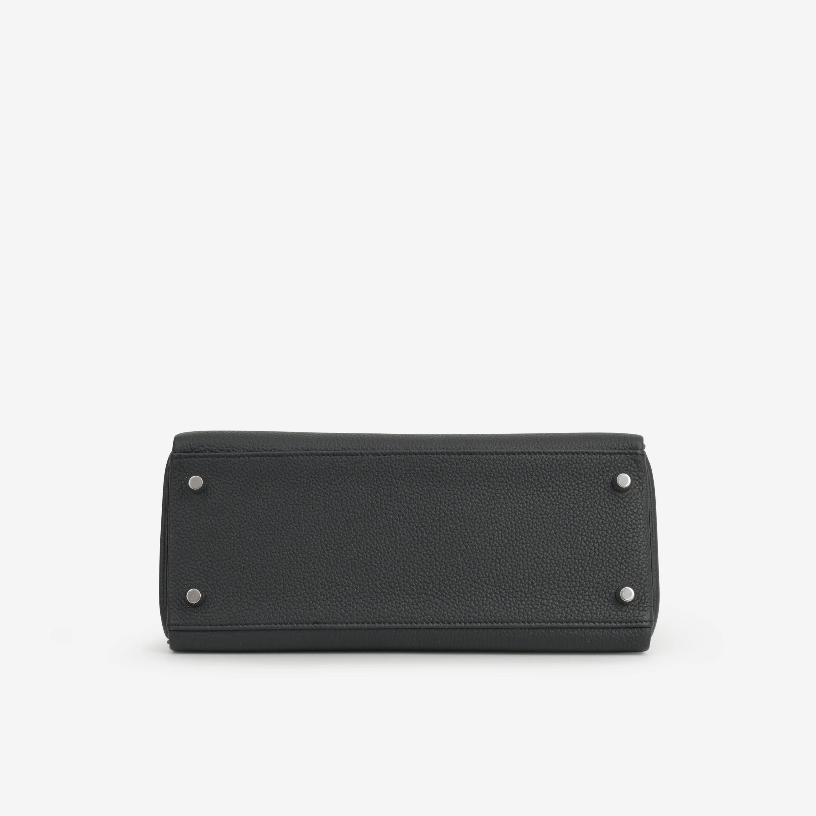 Hermès Kelly 28 - Black Togo | Palladium Hardware - Image 5