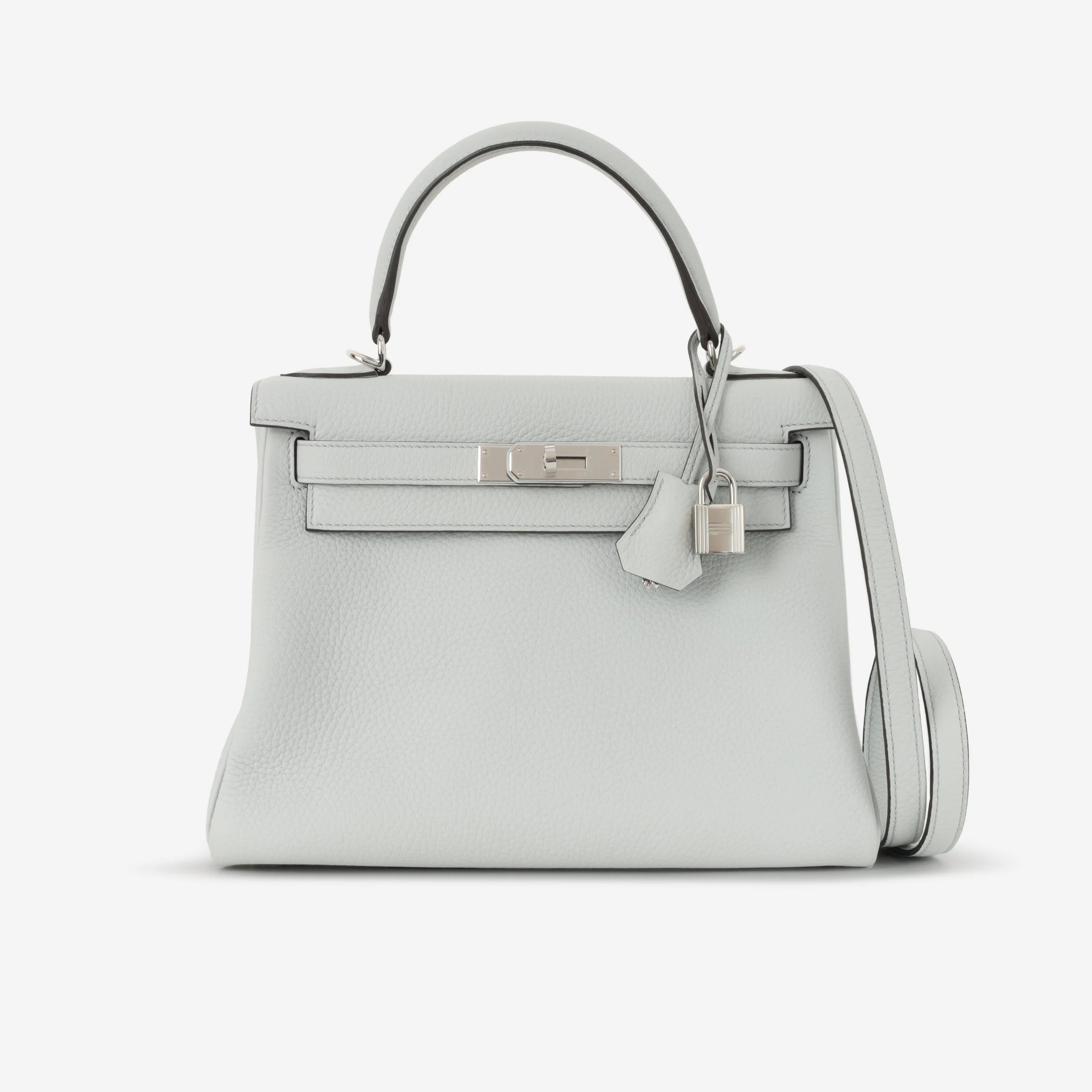 Hermès Kelly 28 - Blue Pale Clemence | Palladium Hardware - Image 2