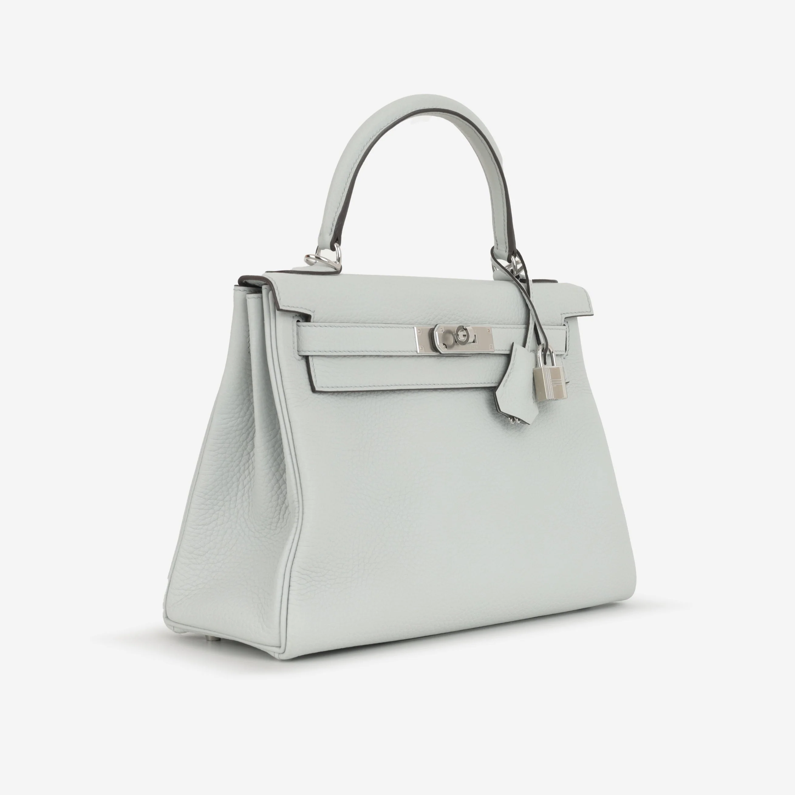 Hermès Kelly 28 - Blue Pale Clemence | Palladium Hardware - Image 3