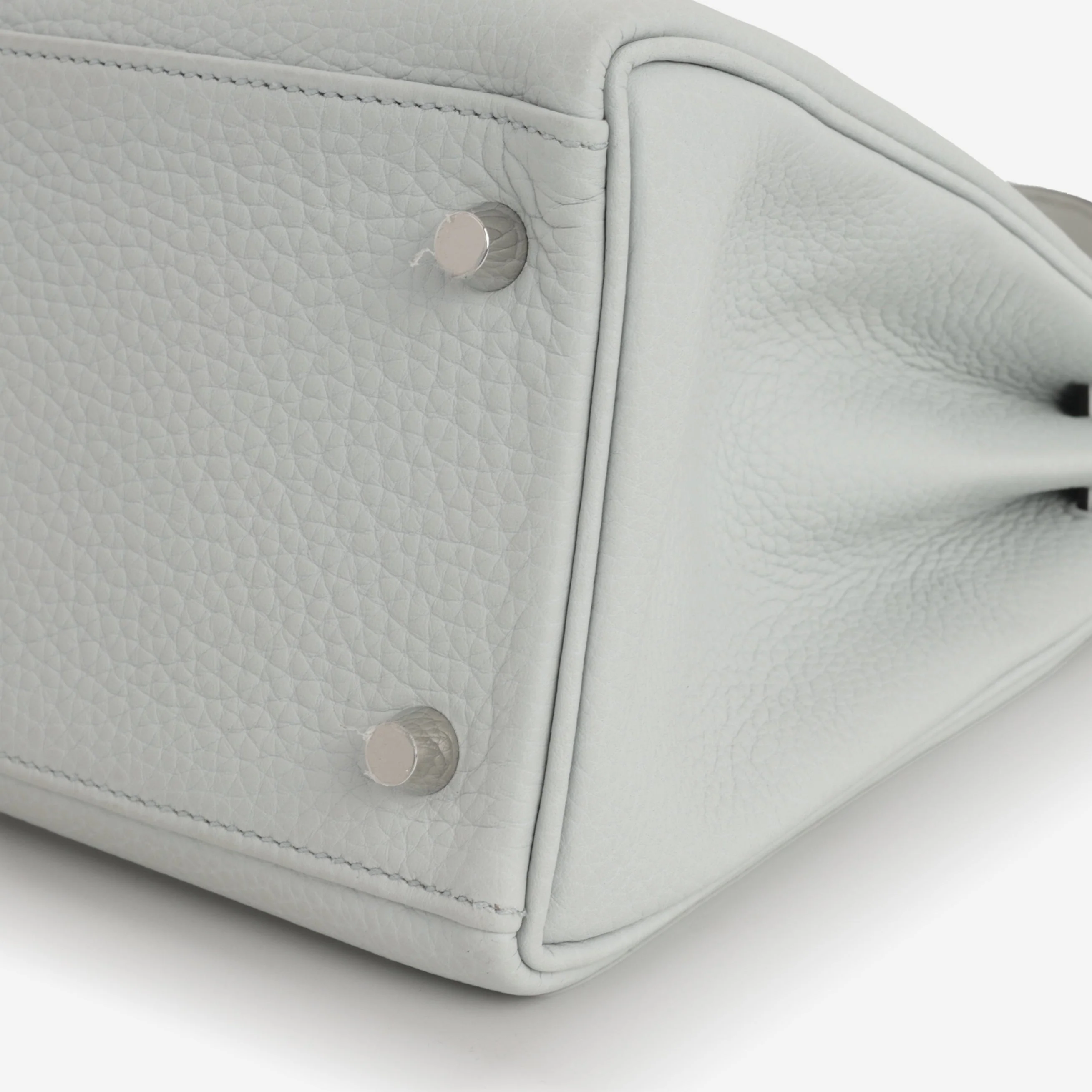 Hermès Kelly 28 - Blue Pale Clemence | Palladium Hardware - Image 7