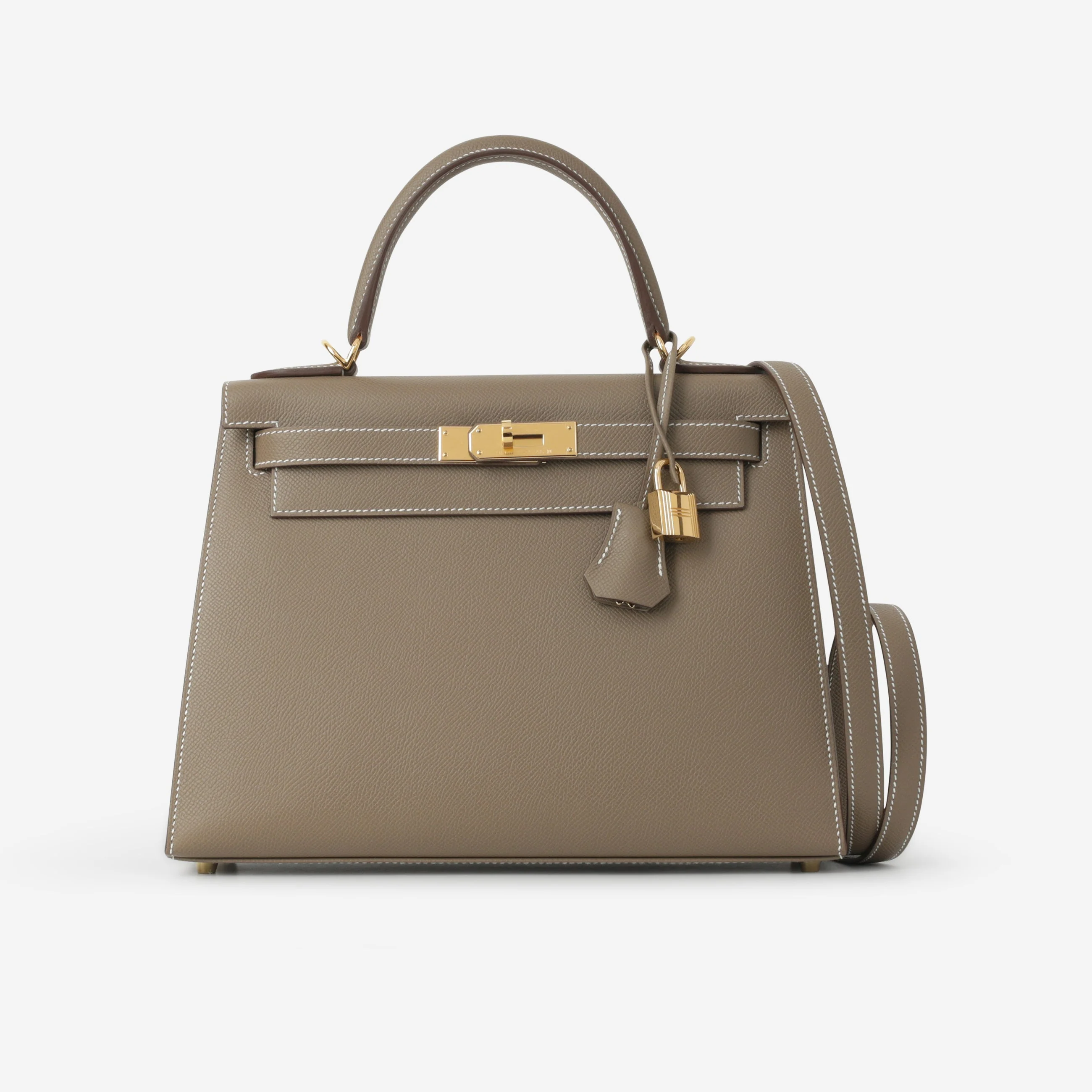 Hermès Kelly 28 - Etoupe Epsom | Gold Hardware - Image 2