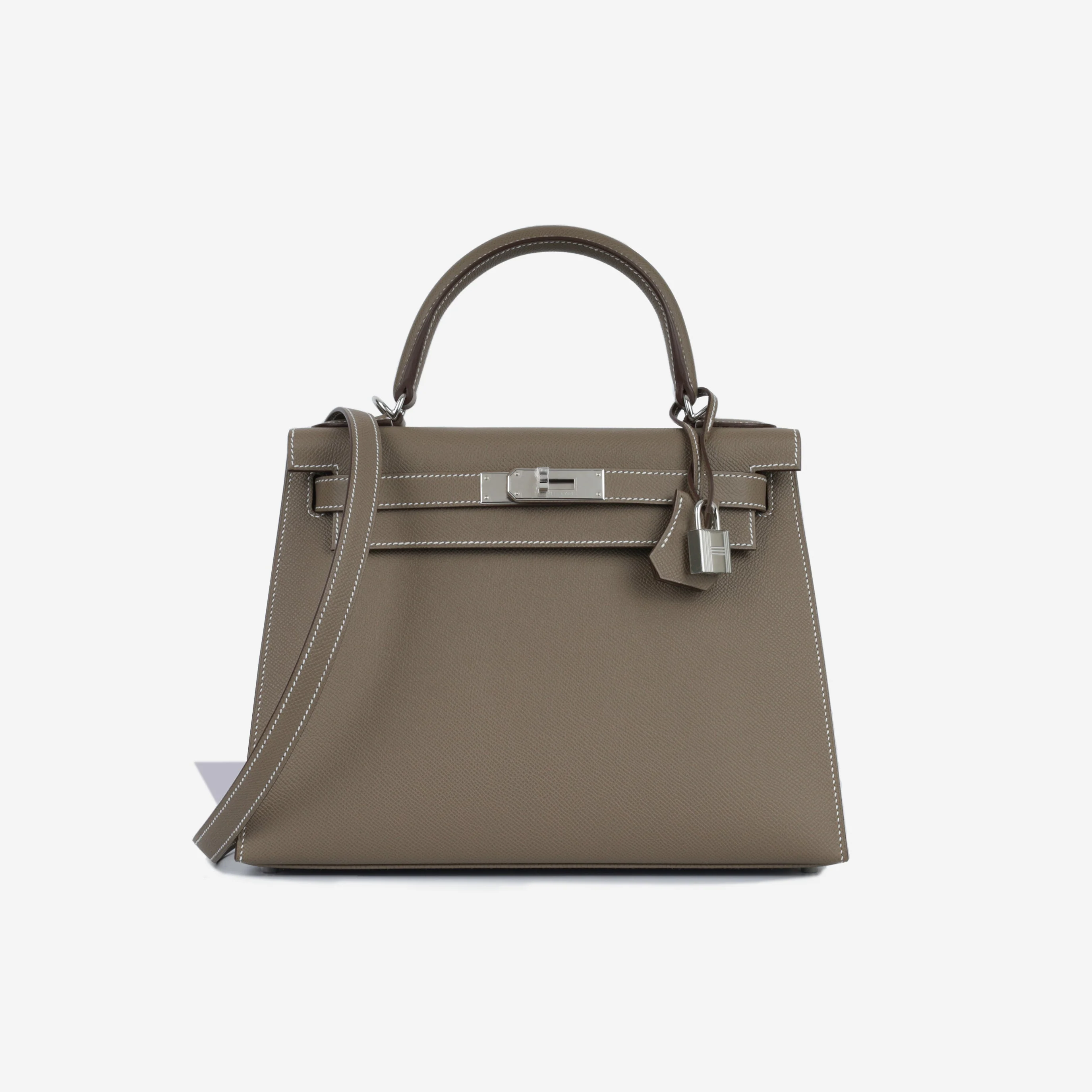 Hermès Kelly 28 - Etoupe Epsom | Palladium Hardware - Image 2