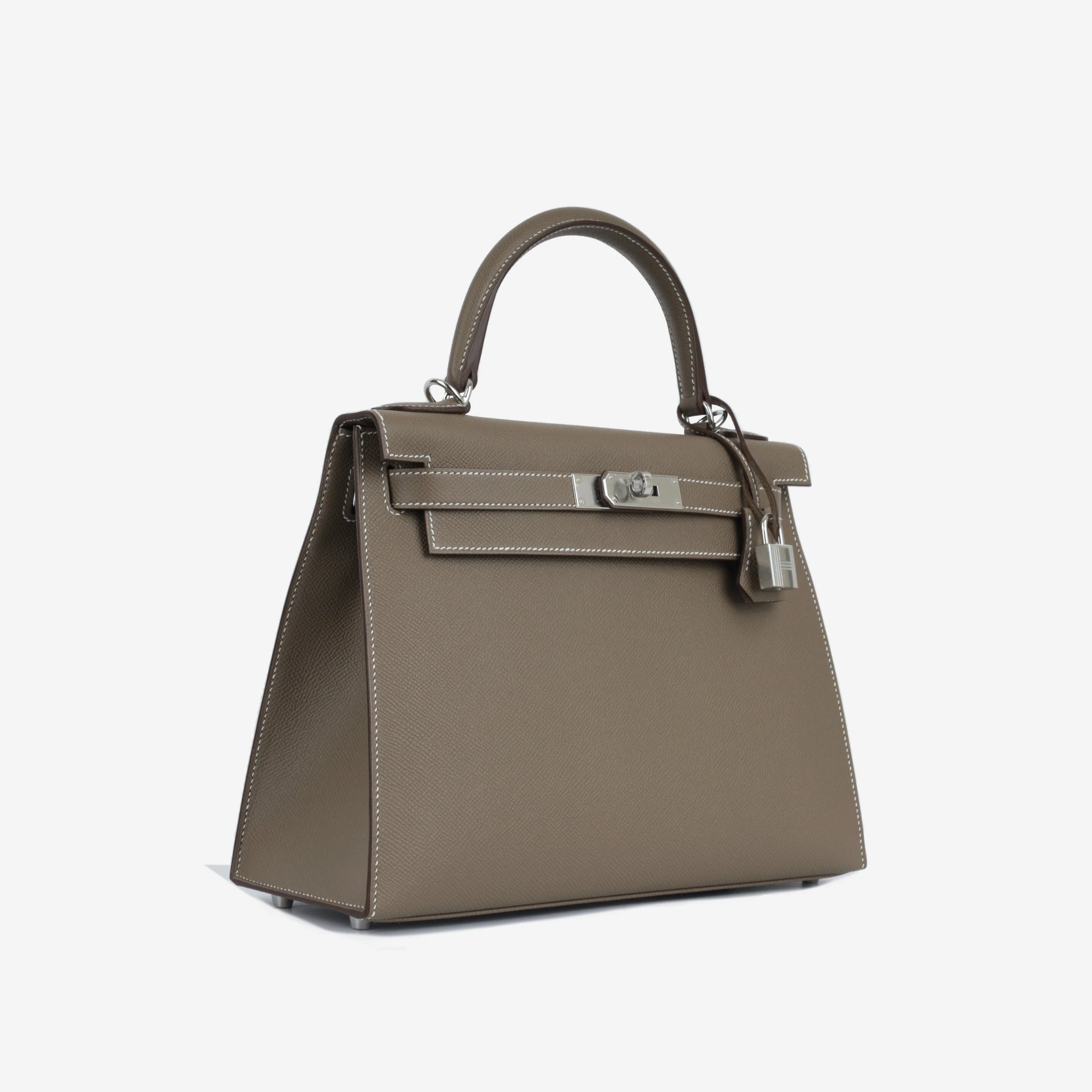Hermès Kelly 28 - Etoupe Epsom | Palladium Hardware - Image 3