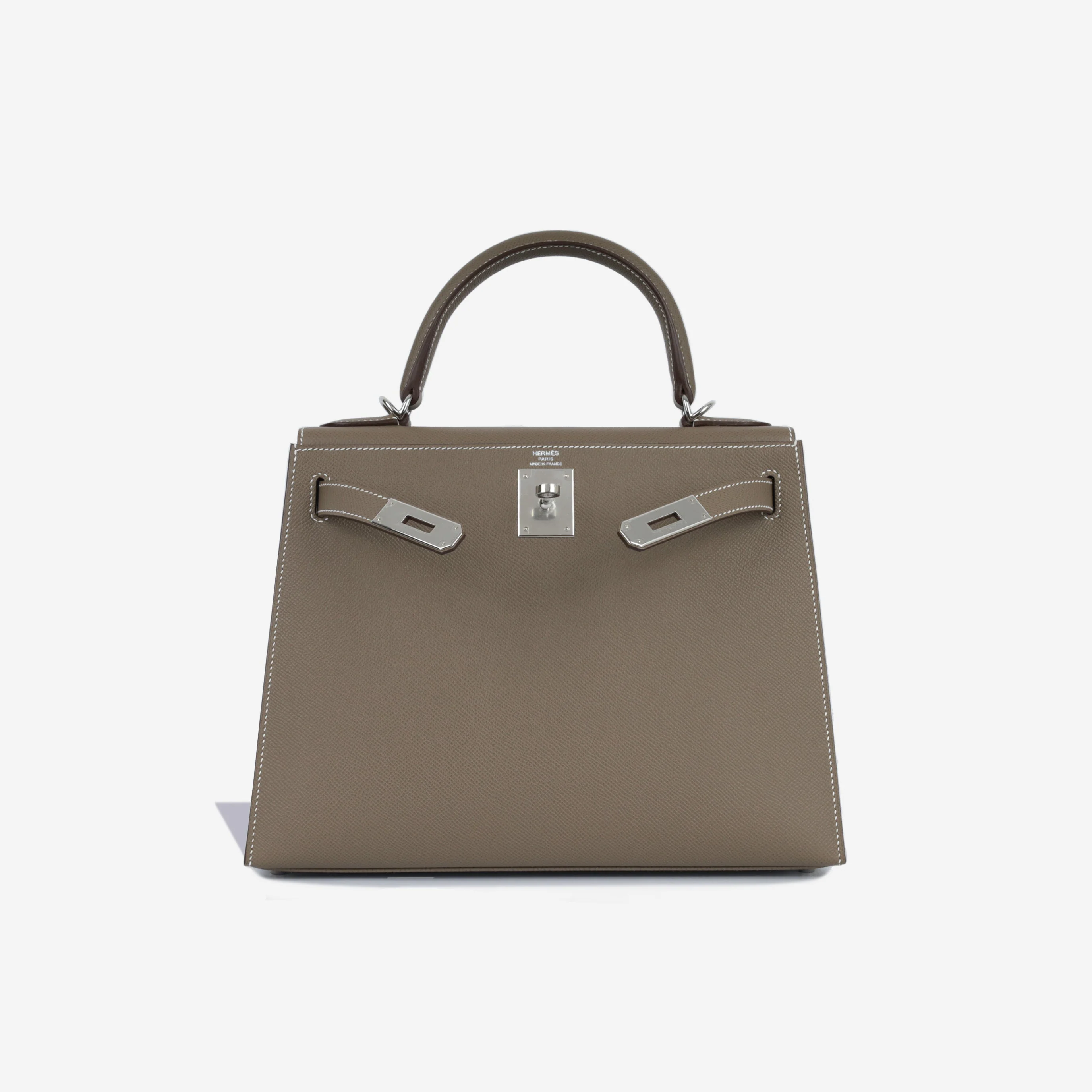 Hermès Kelly 28 - Etoupe Epsom | Palladium Hardware - Image 6