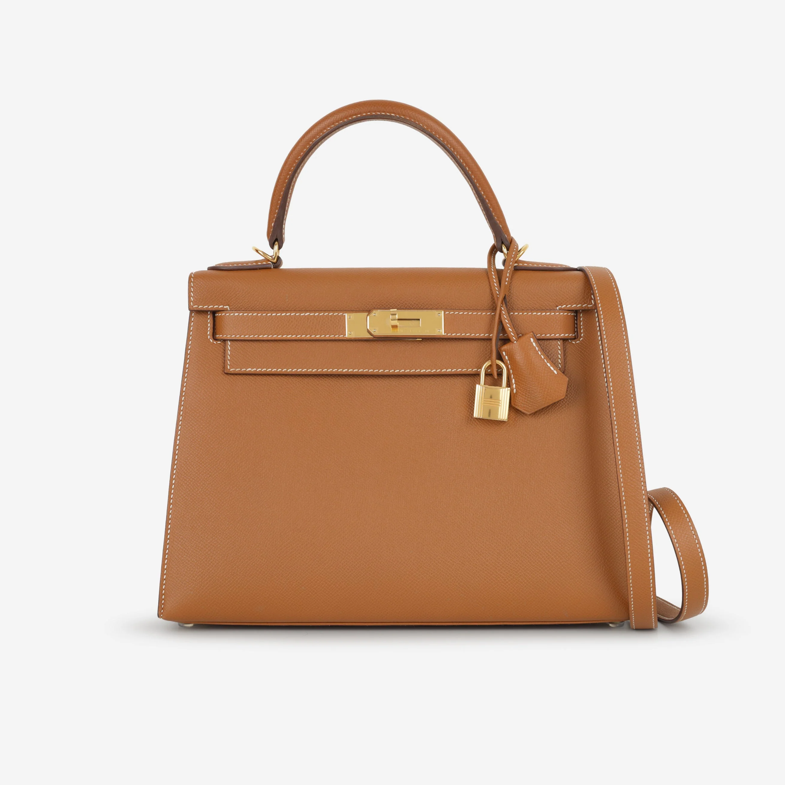 Hermès Kelly 28 - Gold Epsom | Gold Hardware - Image 3