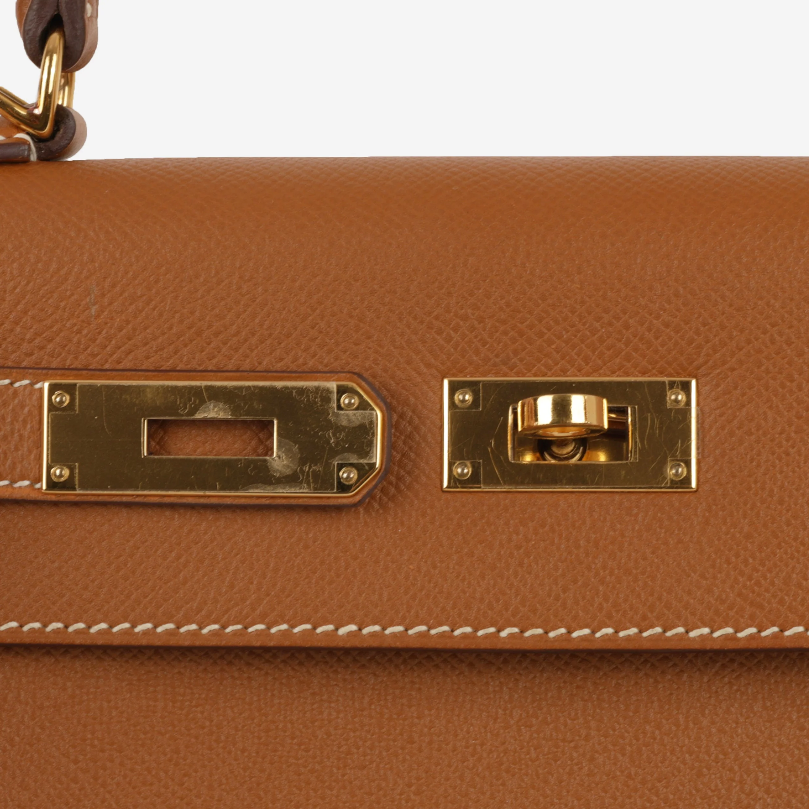 Hermès Kelly 28 - Gold Epsom | Gold Hardware - Image 5