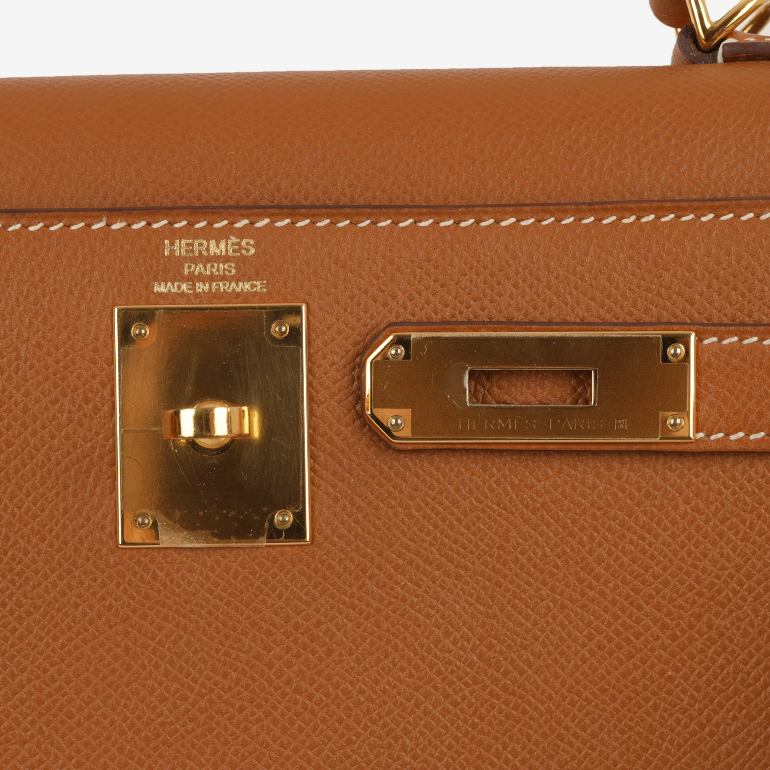 Hermès Kelly 28 - Gold Epsom | Gold Hardware - Image 6