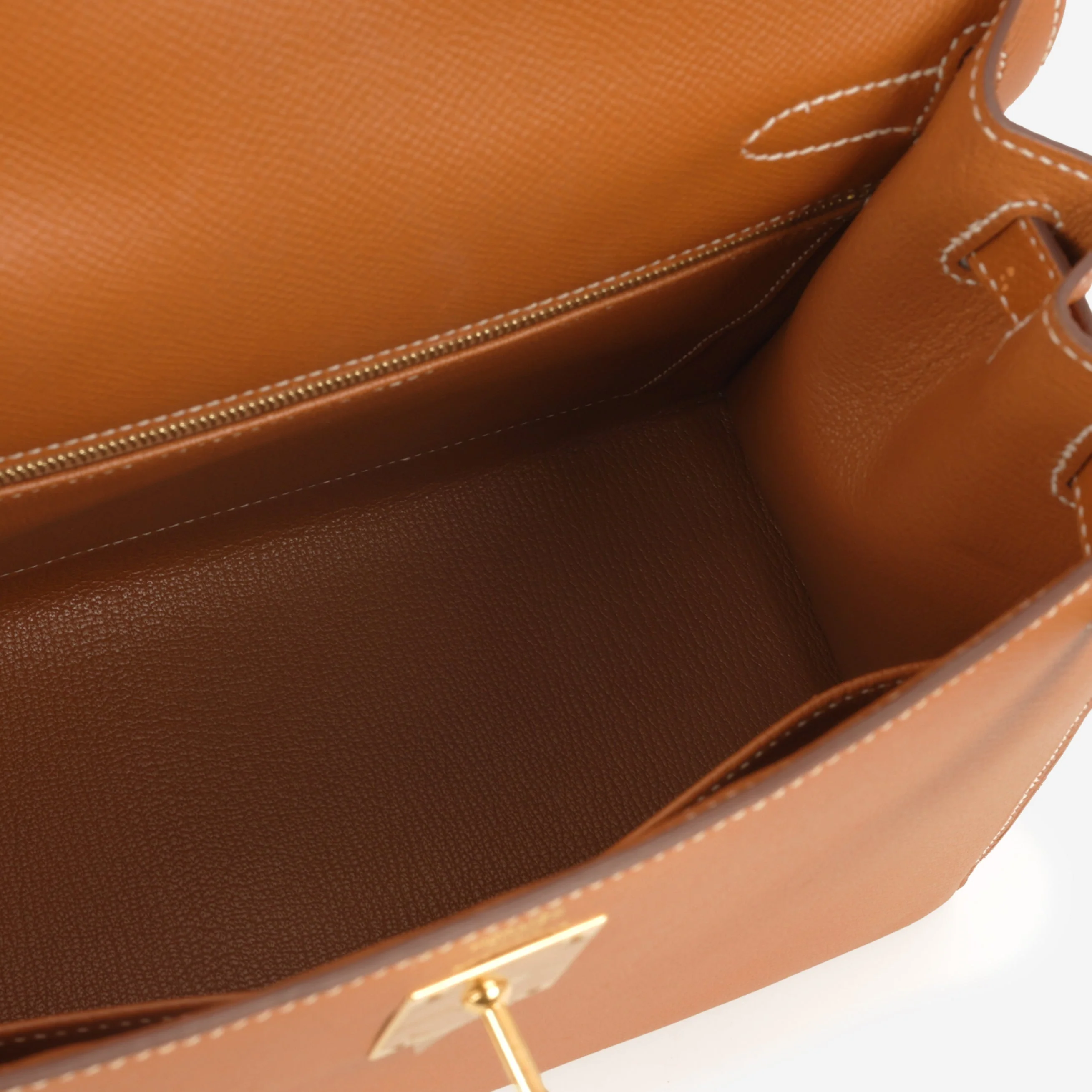Hermès Kelly 28 - Gold Epsom | Gold Hardware - Image 7
