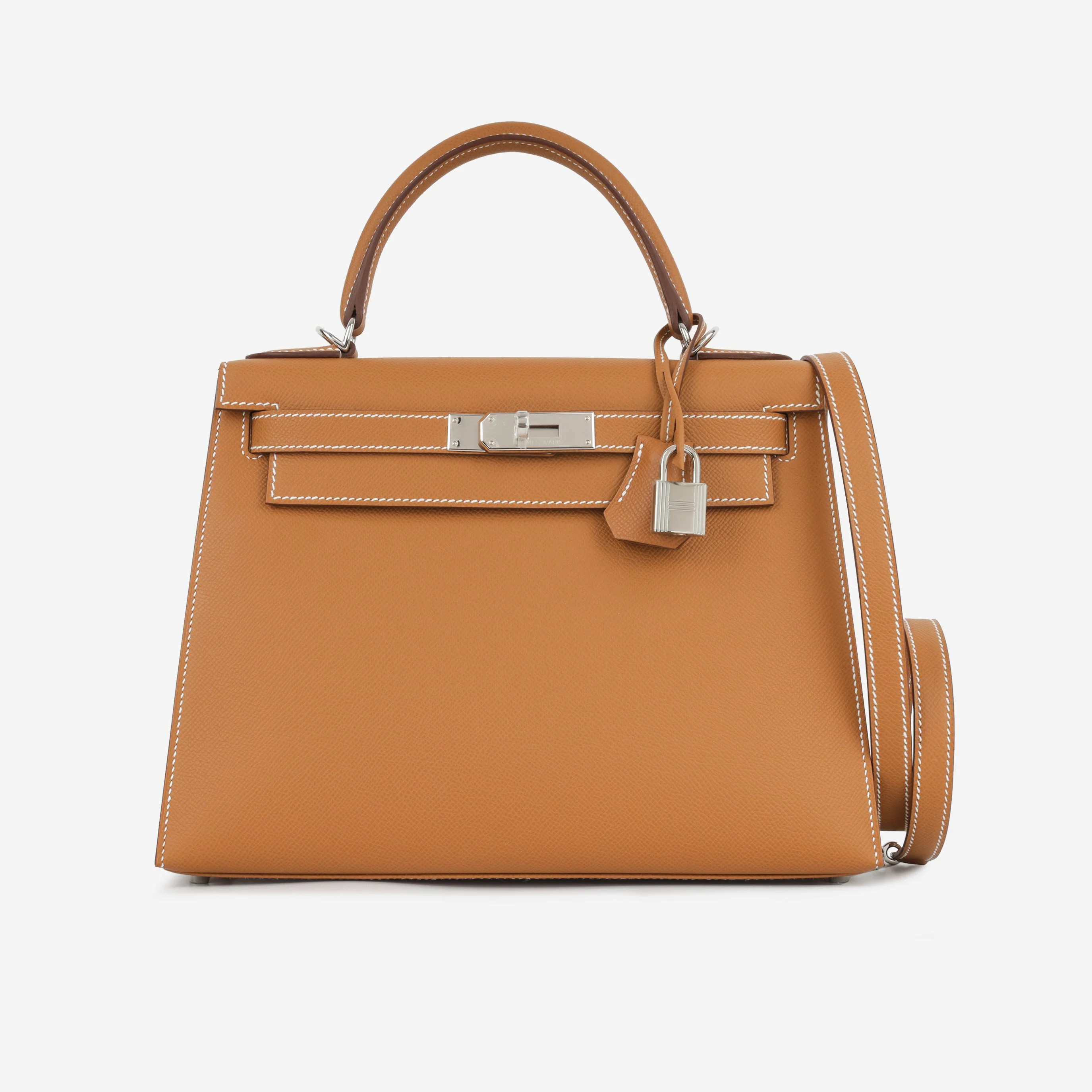 Hermès Kelly 28 - Gold Epsom | Palladium Hardware - Image 4