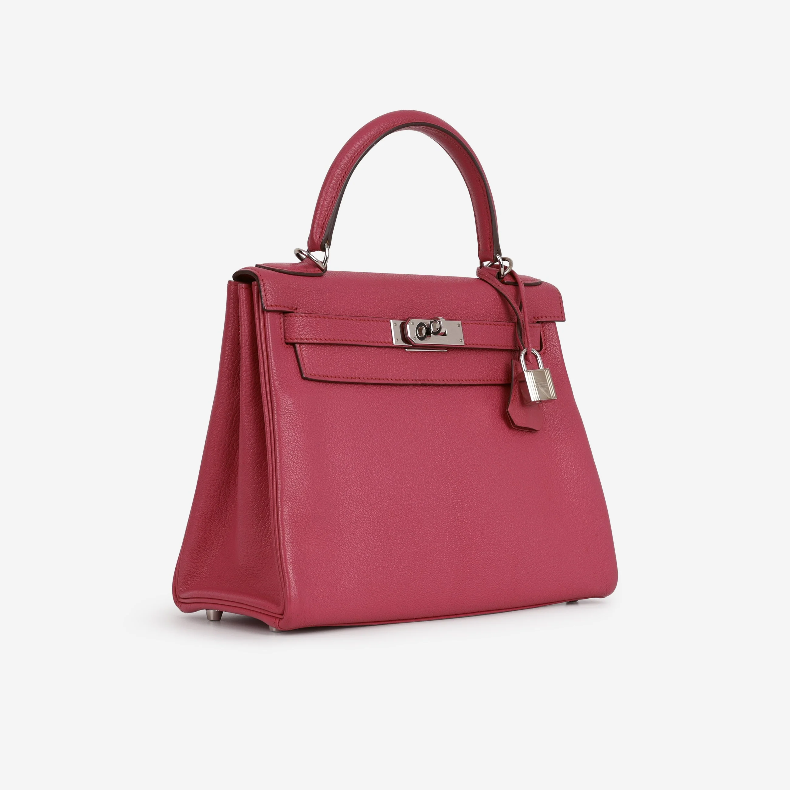 Hermès Kelly 28 - Rose Shocking Chevre | Palladium Hardware - Image 3