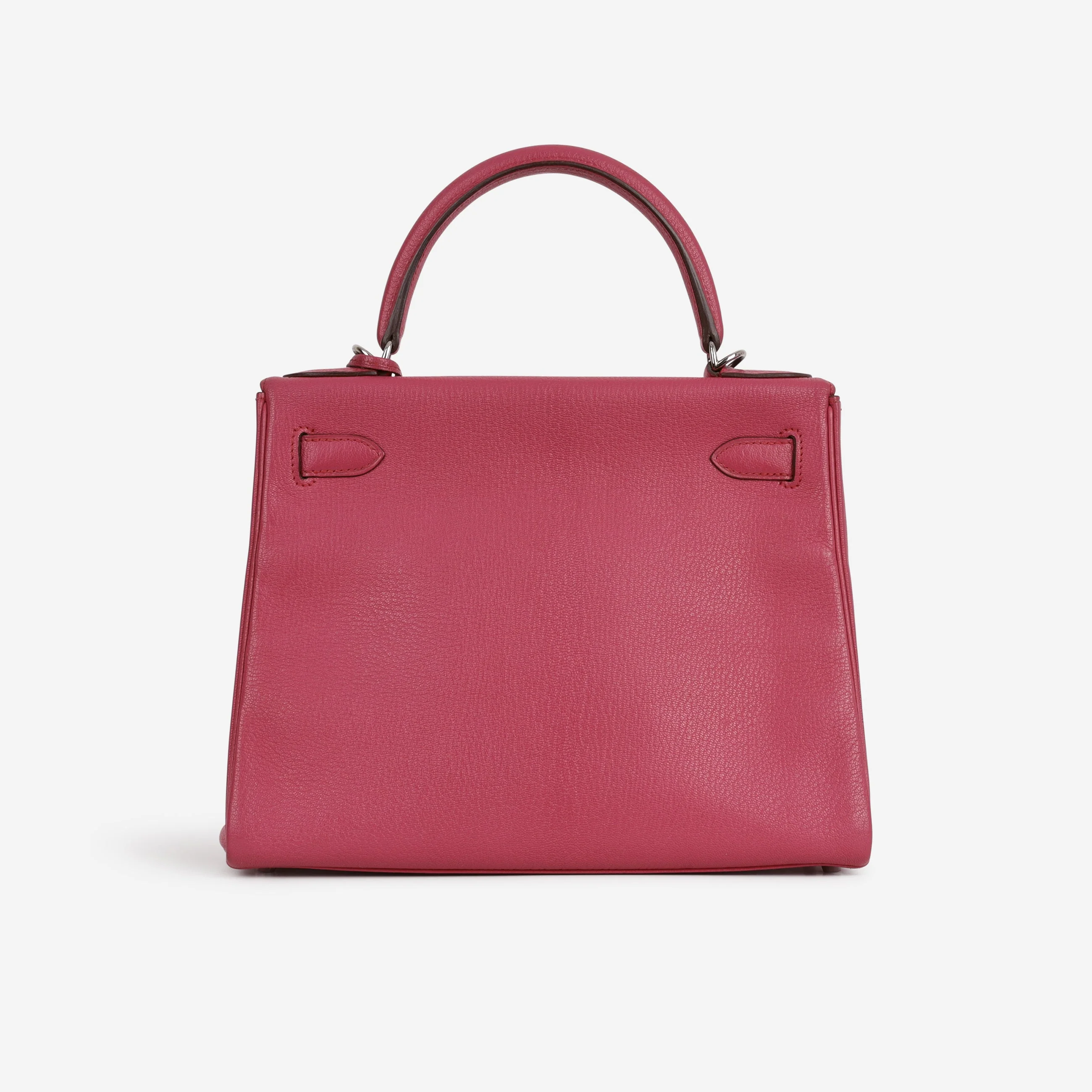 Hermès Kelly 28 - Rose Shocking Chevre | Palladium Hardware - Image 4