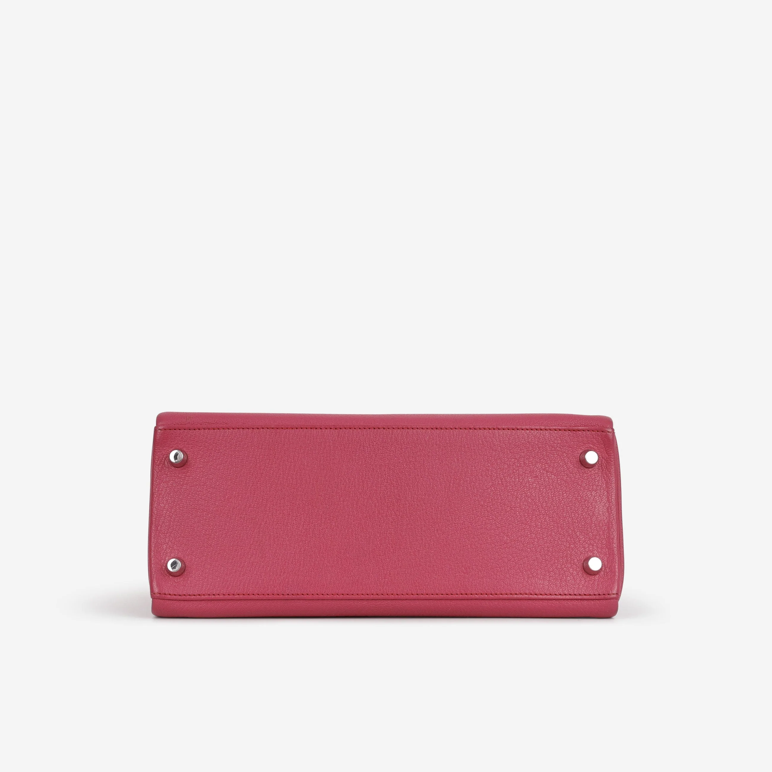 Hermès Kelly 28 - Rose Shocking Chevre | Palladium Hardware - Image 5