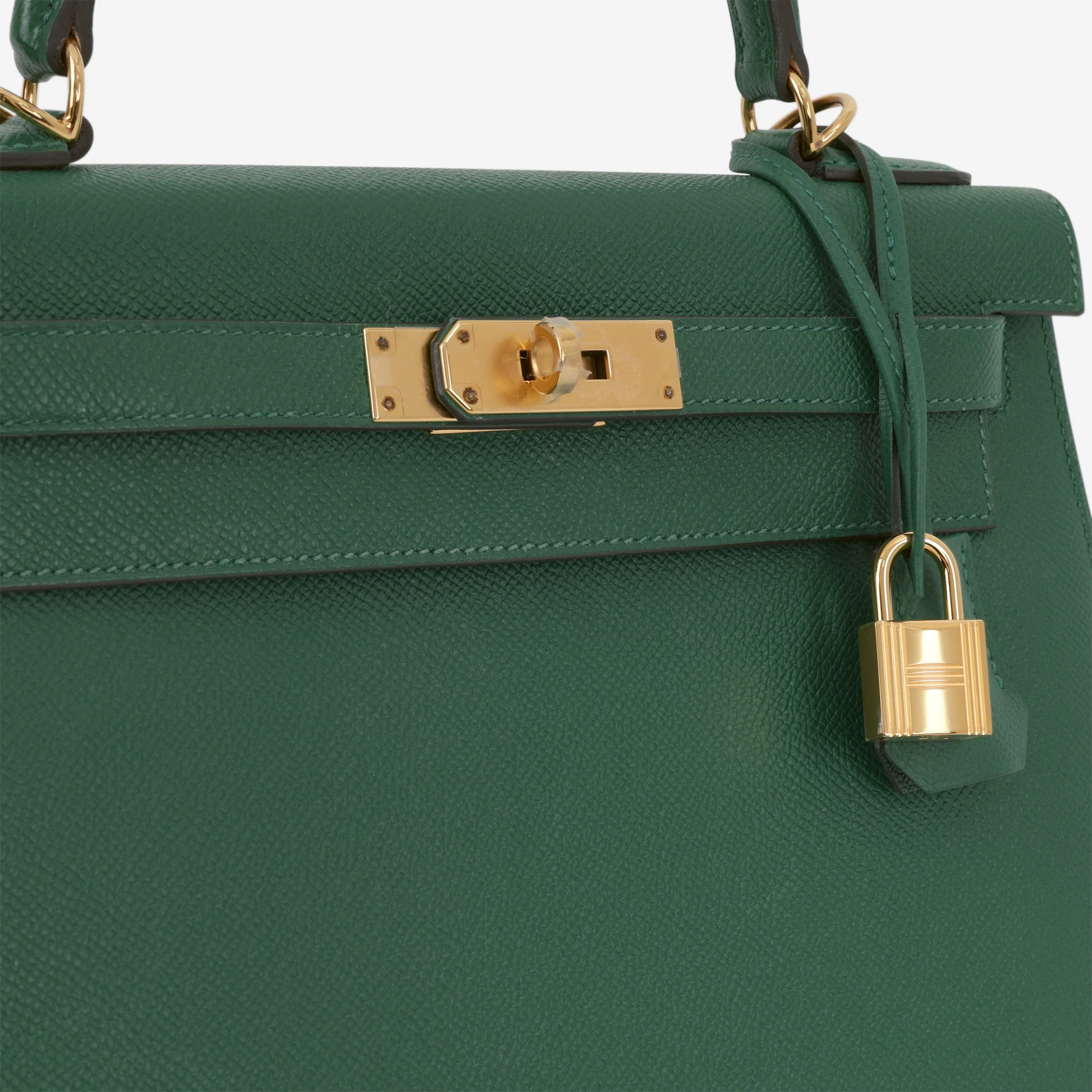 Hermès Kelly 28 - Vert Vertigo Epsom | Gold Hardware - Image 10