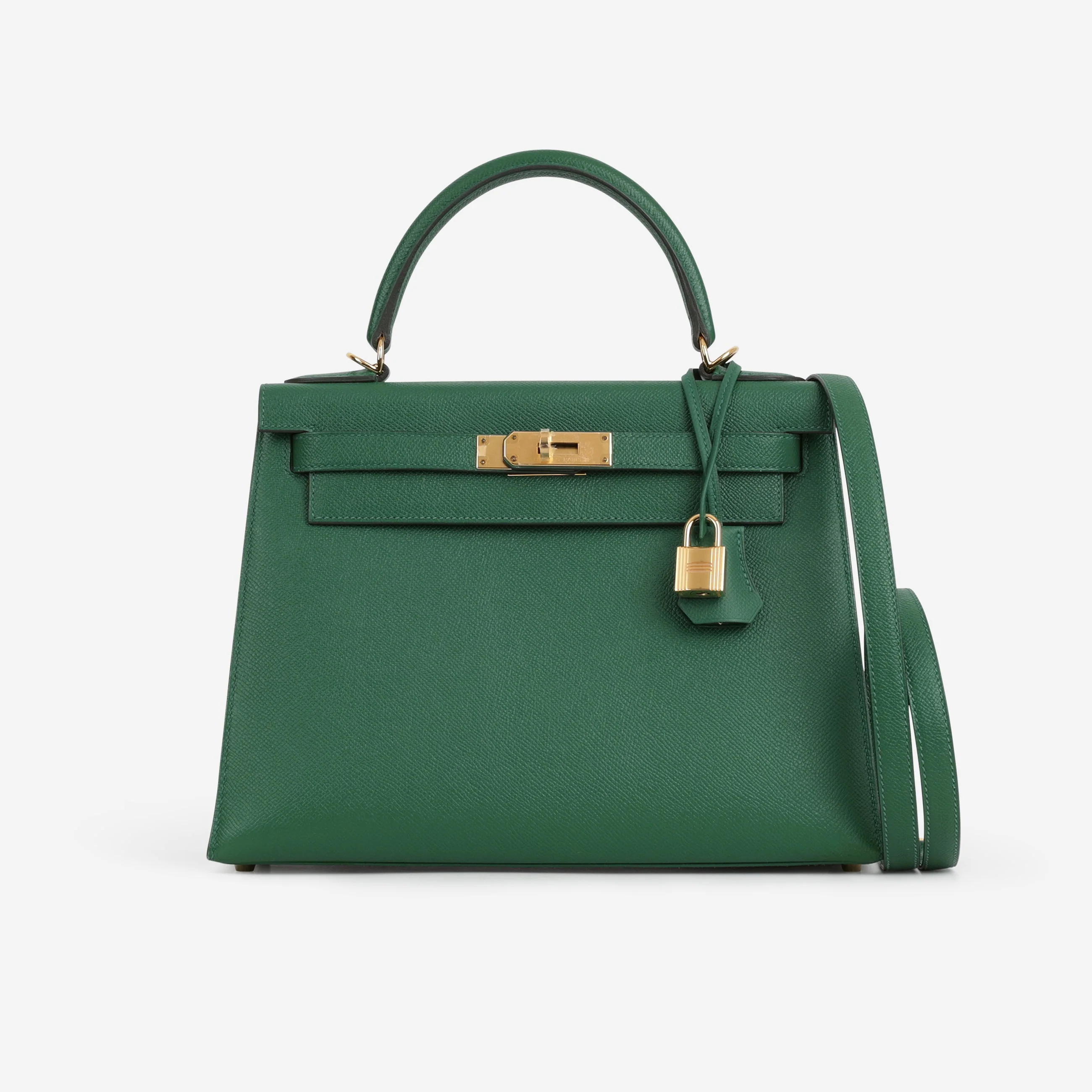 Hermès Kelly 28 - Vert Vertigo Epsom | Gold Hardware - Image 3