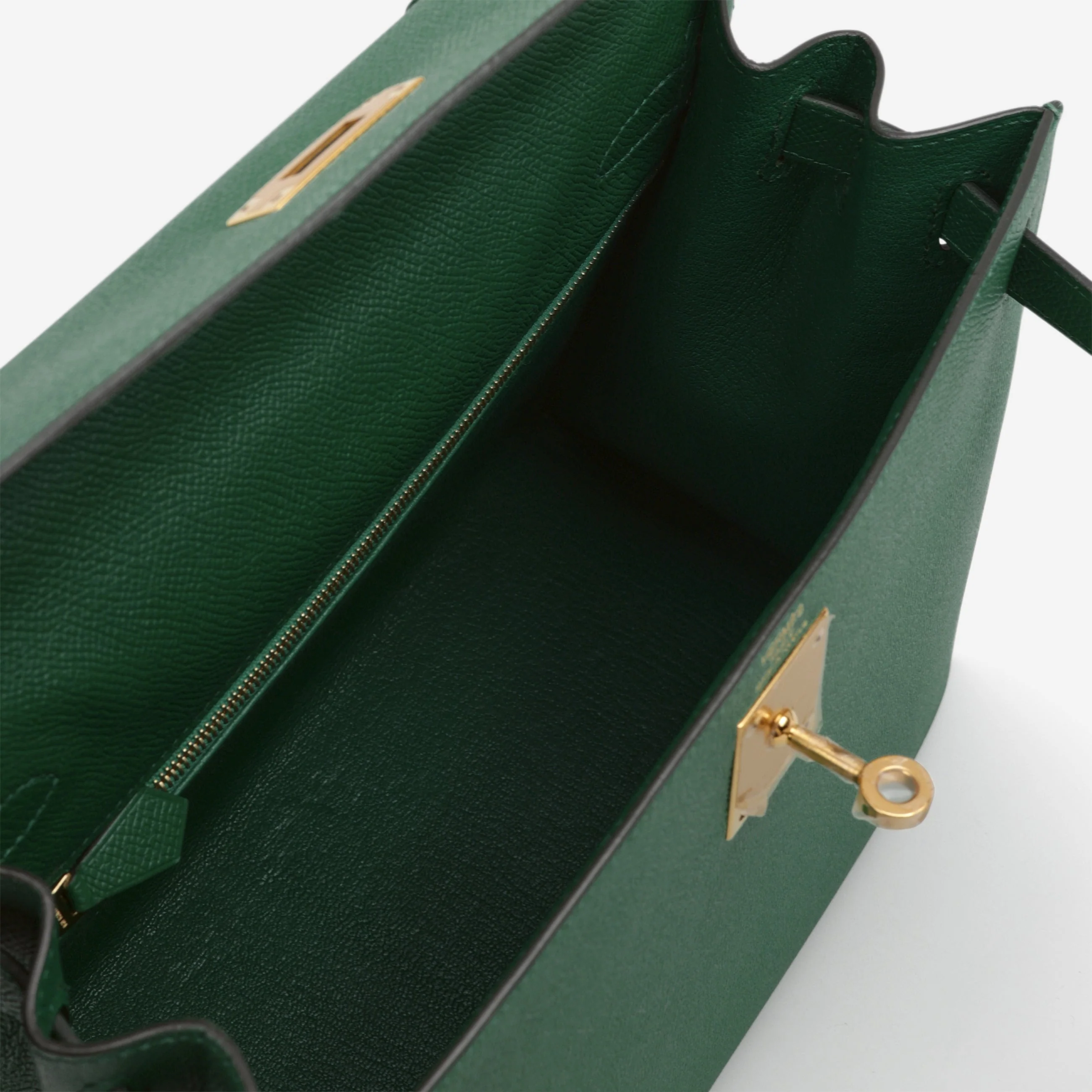 Hermès Kelly 28 - Vert Vertigo Epsom | Gold Hardware - Image 8