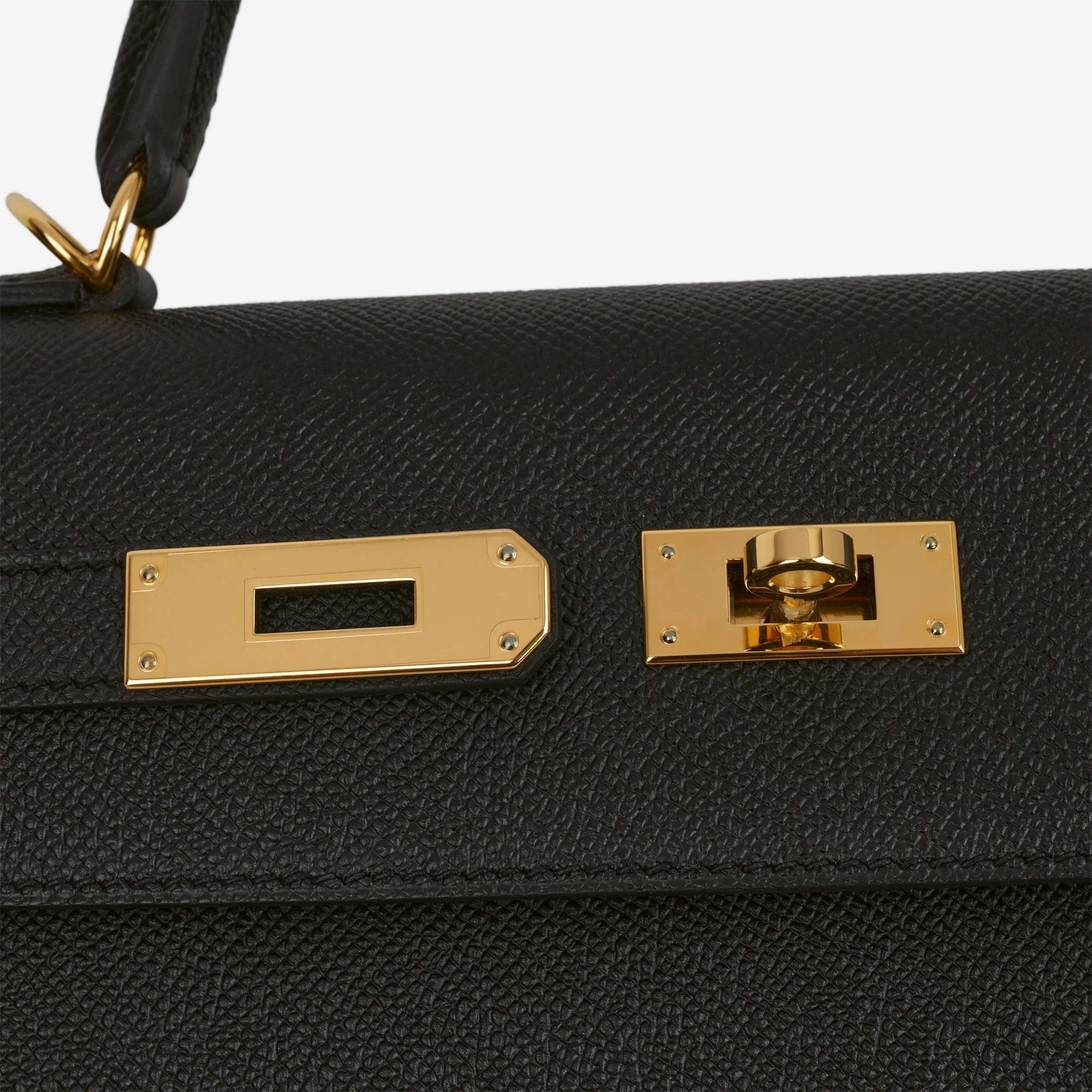 Hermès Kelly 32 - Black Epsom | Gold Hardware - Image 8