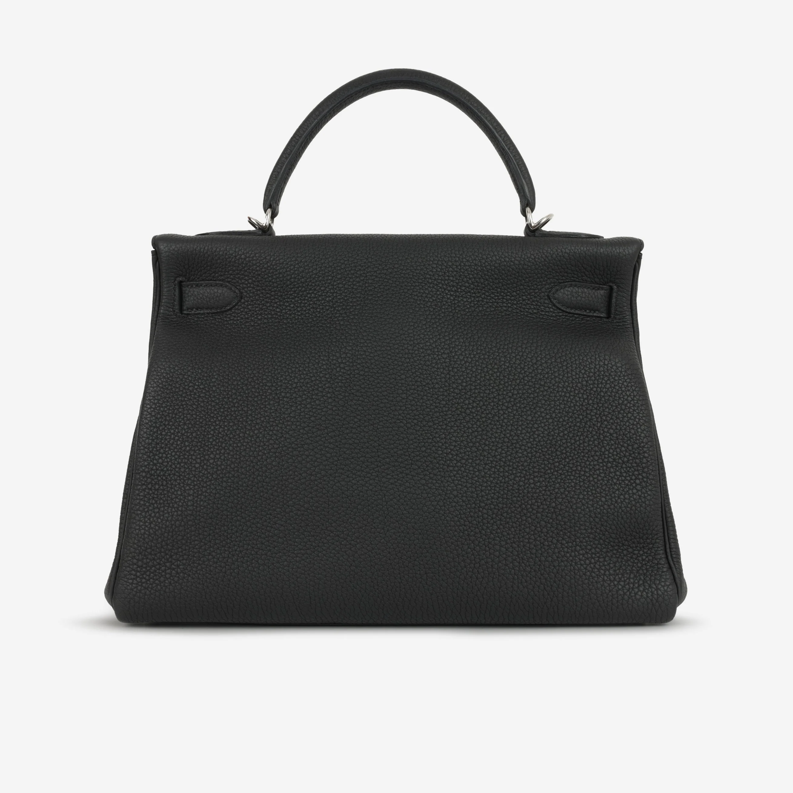 Hermès Kelly 32 - Black Togo | Palladium Hardware - Image 4