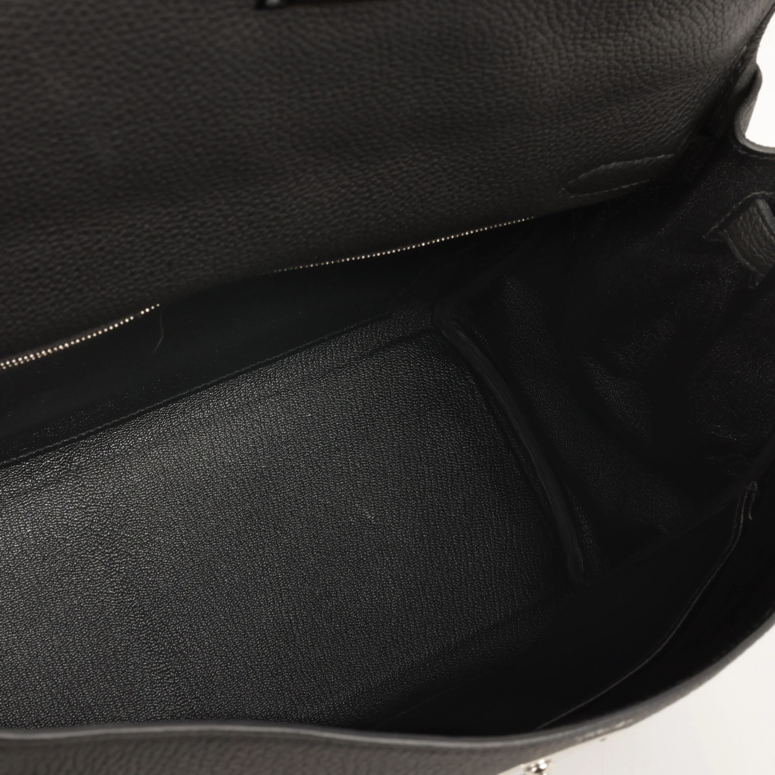 Hermès Kelly 32 - Black Togo | Palladium Hardware - Image 5