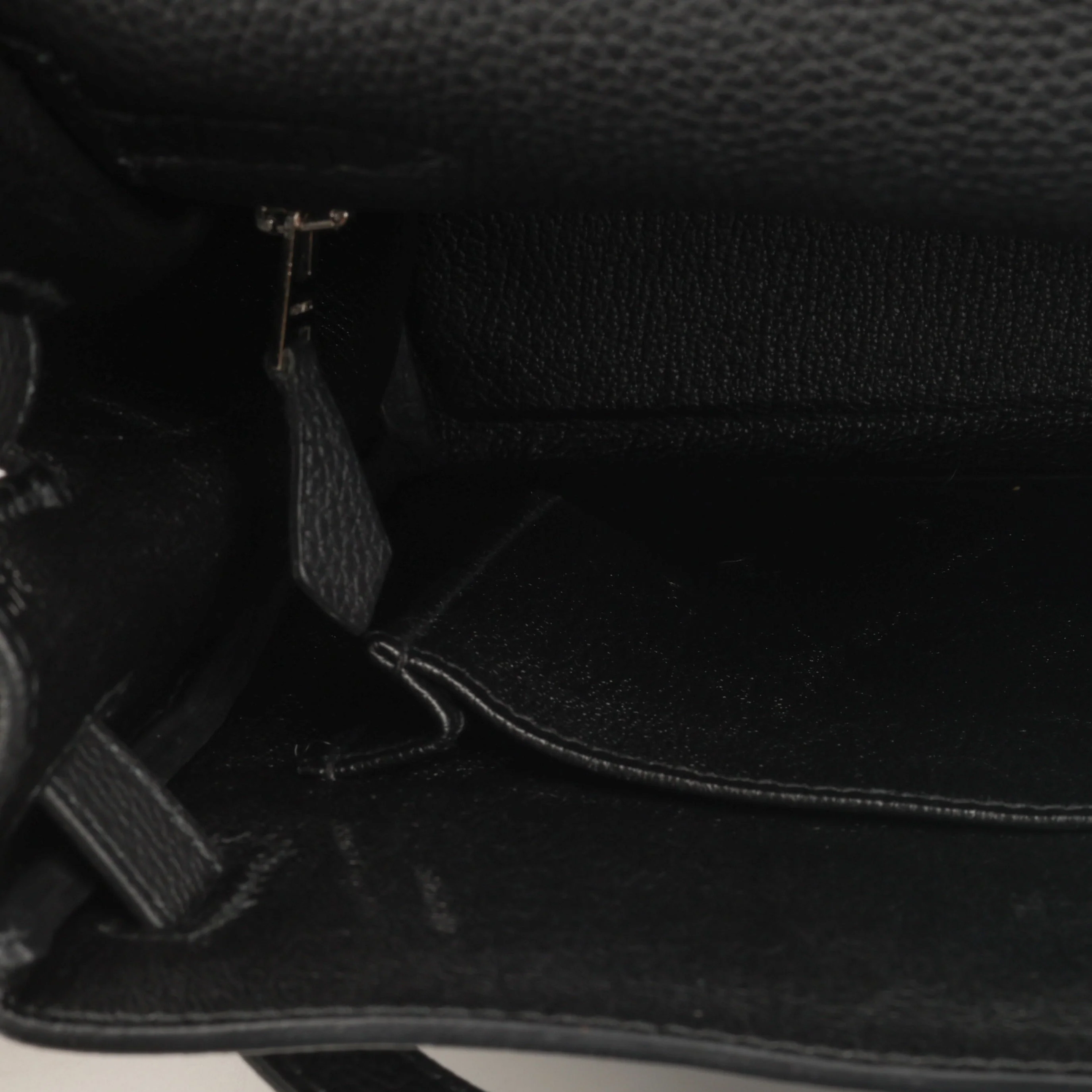 Hermès Kelly 32 - Black Togo | Palladium Hardware - Image 12