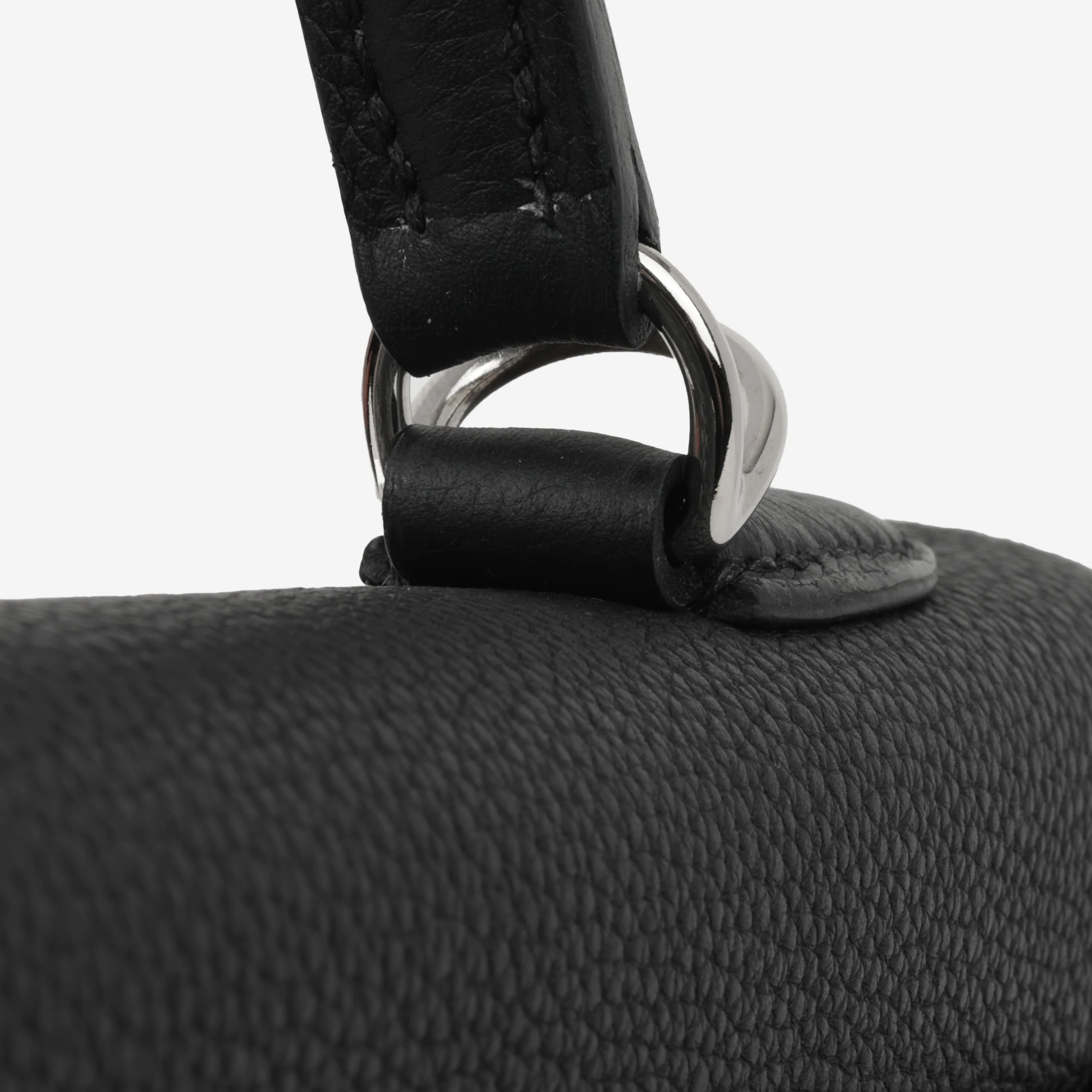 Hermès Kelly 32 - Black Togo | Palladium Hardware - Image 16