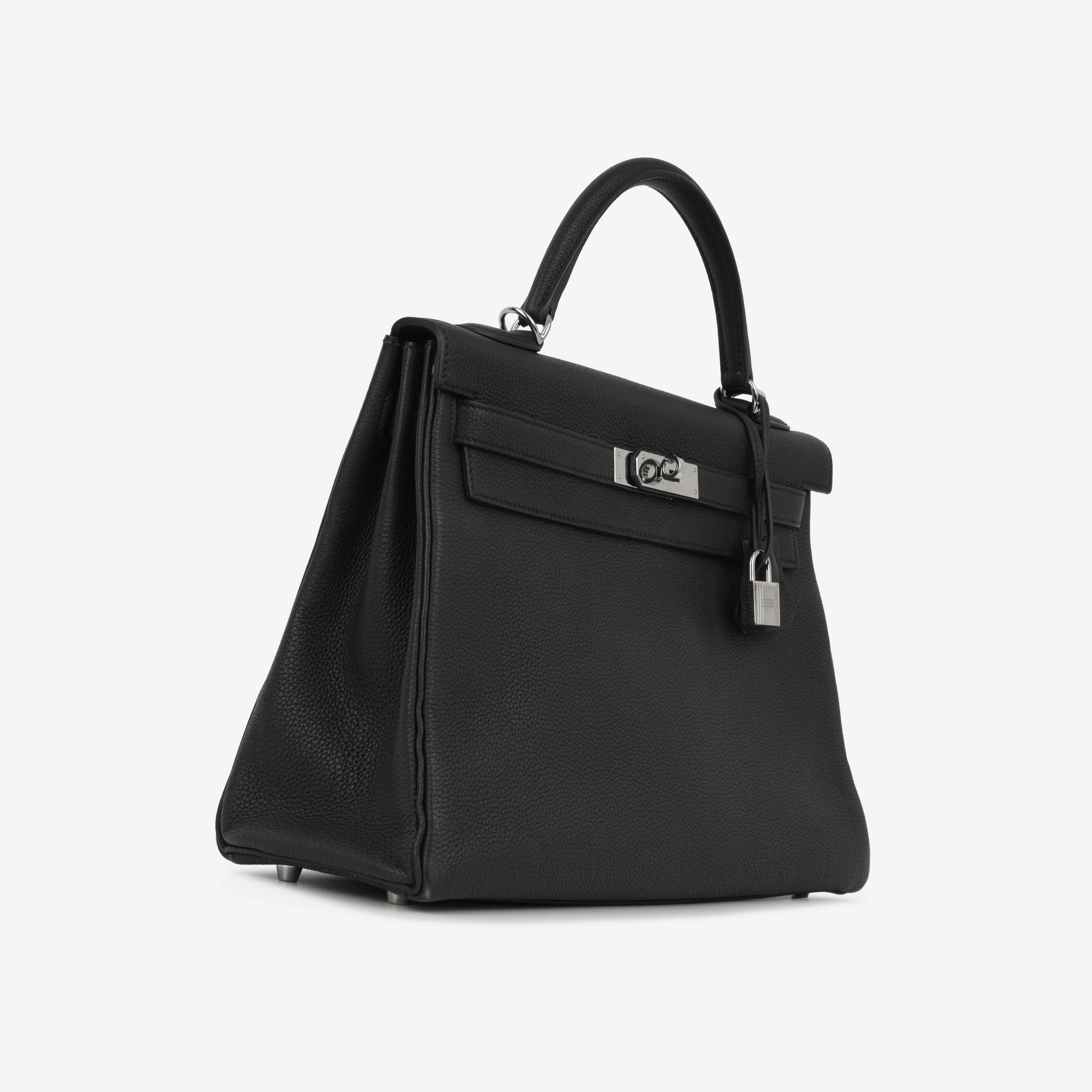 Hermès Kelly 32 - Black Togo | Palladium Hardware - Image 2