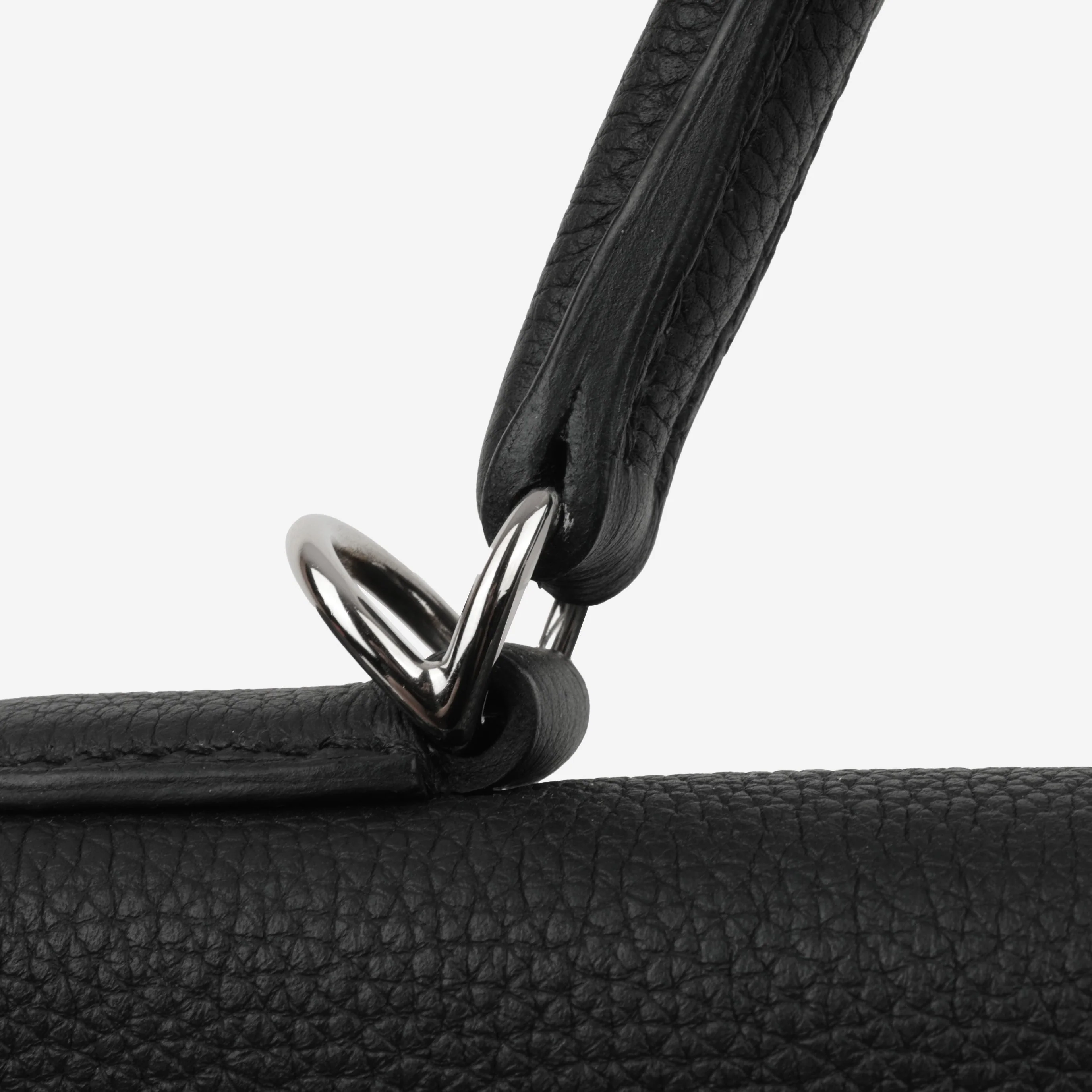 Hermès Kelly 32 - Black Togo | Palladium Hardware - Image 21