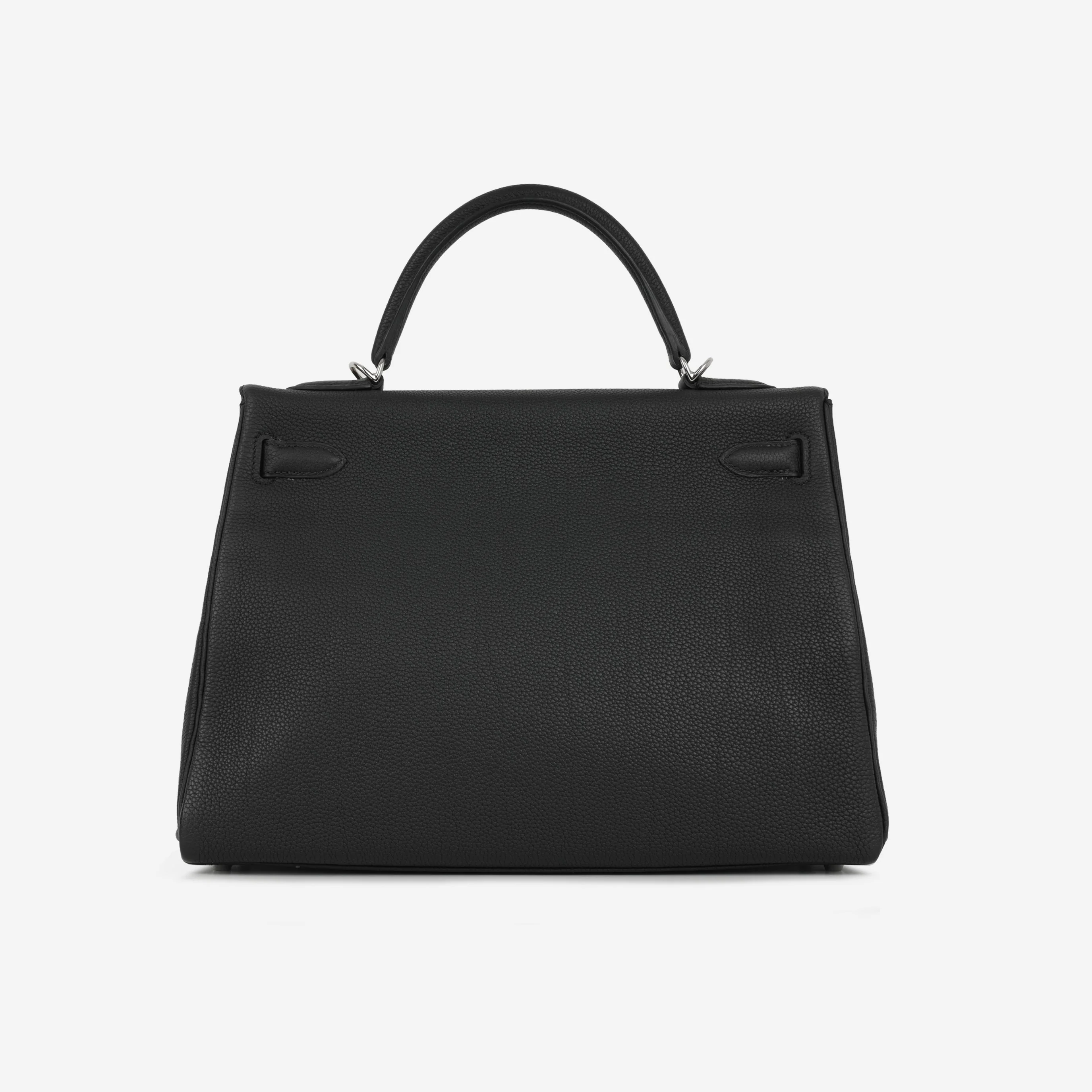 Hermès Kelly 32 - Black Togo | Palladium Hardware - Image 22