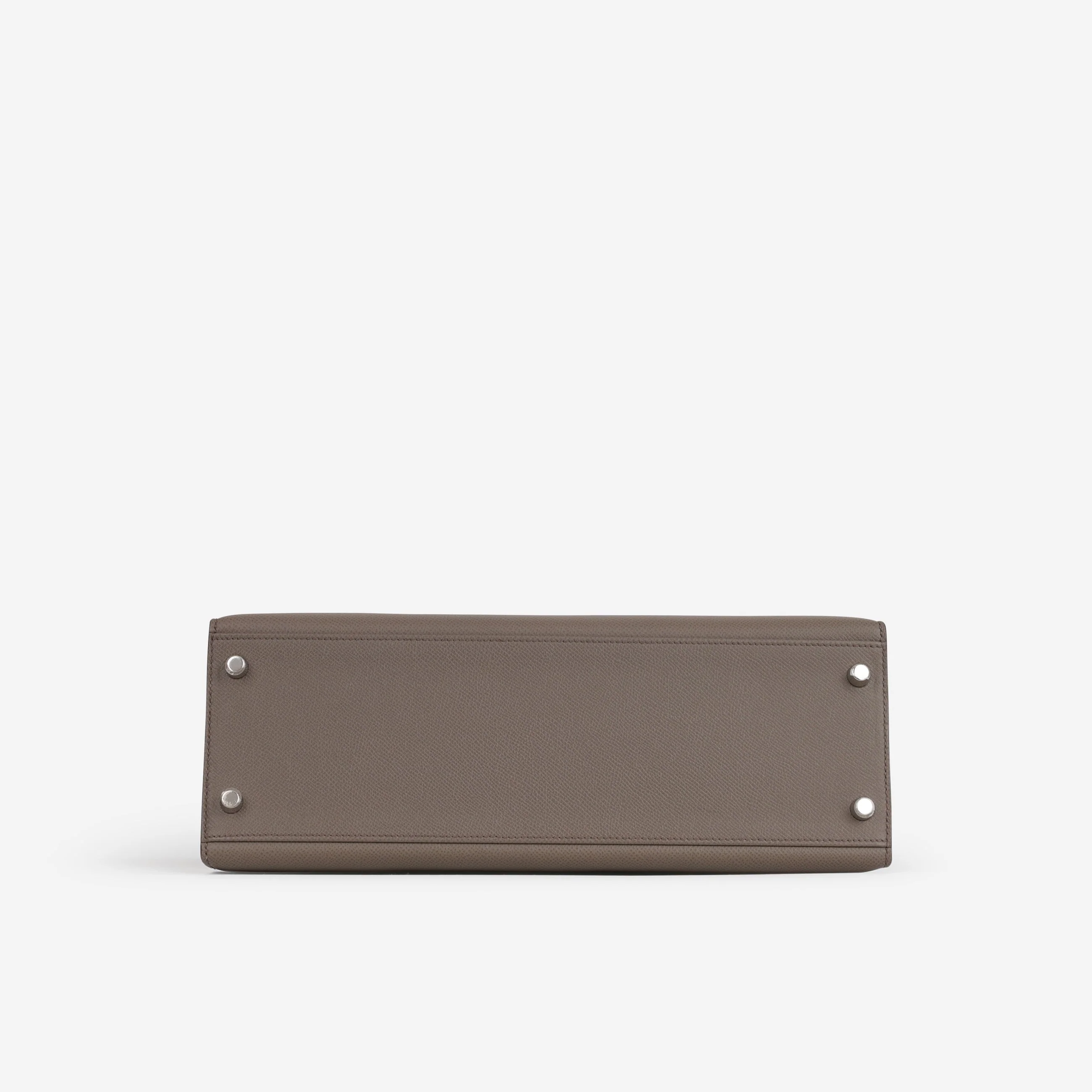 Hermès Kelly 32 - Gris Etain Epsom | Palladium Hardware - Image 4