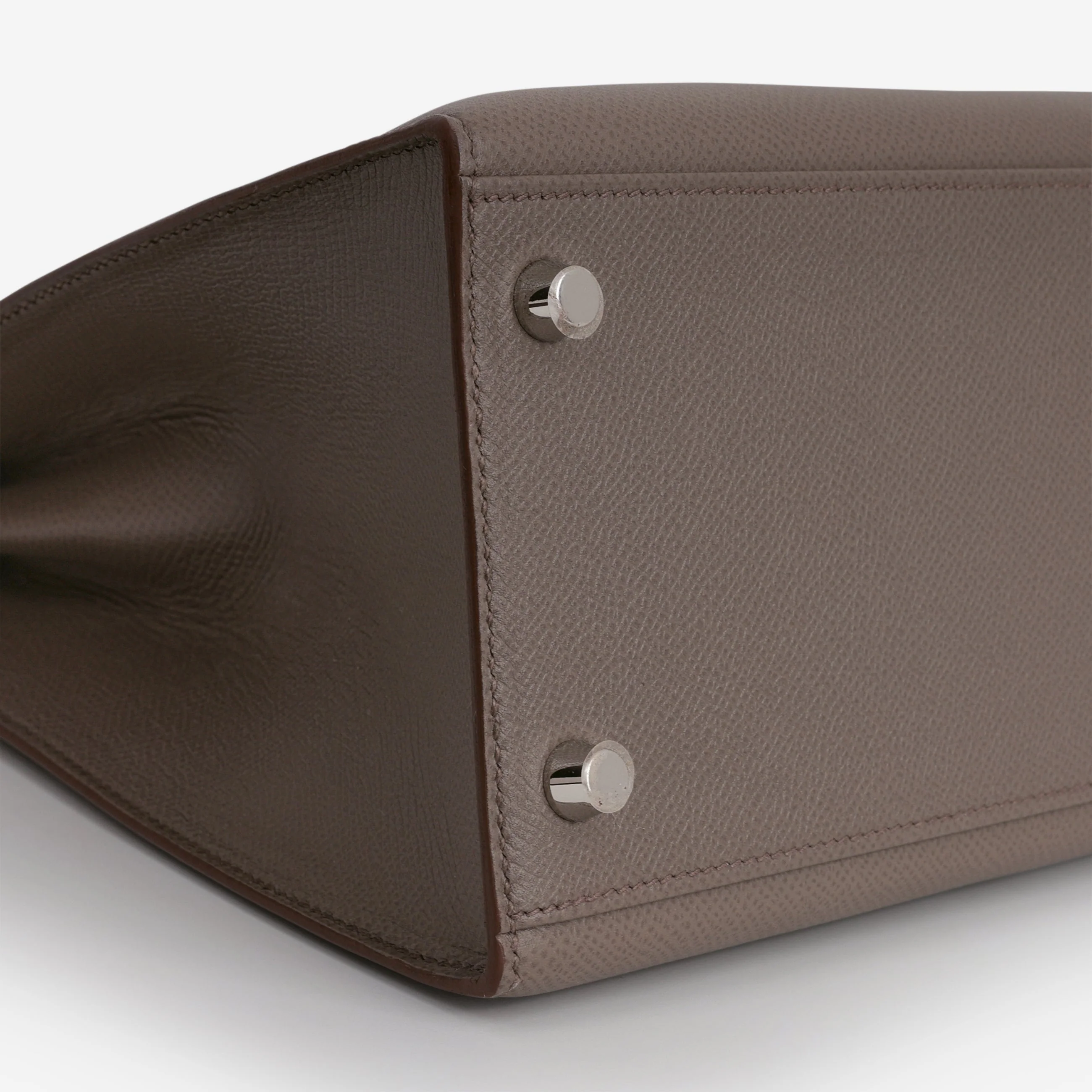Hermès Kelly 32 - Gris Etain Epsom | Palladium Hardware - Image 7