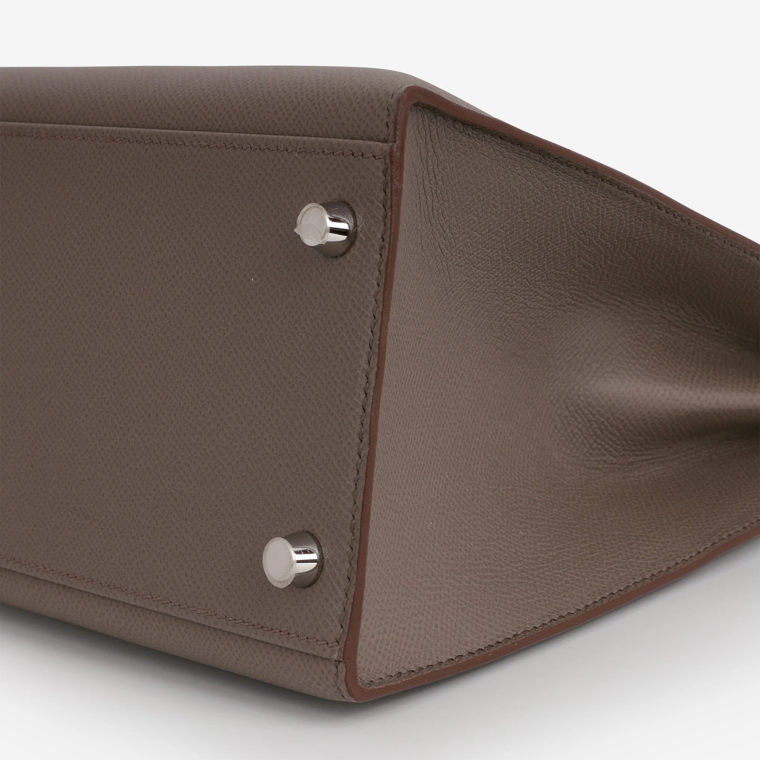 Hermès Kelly 32 - Gris Etain Epsom | Palladium Hardware - Image 8
