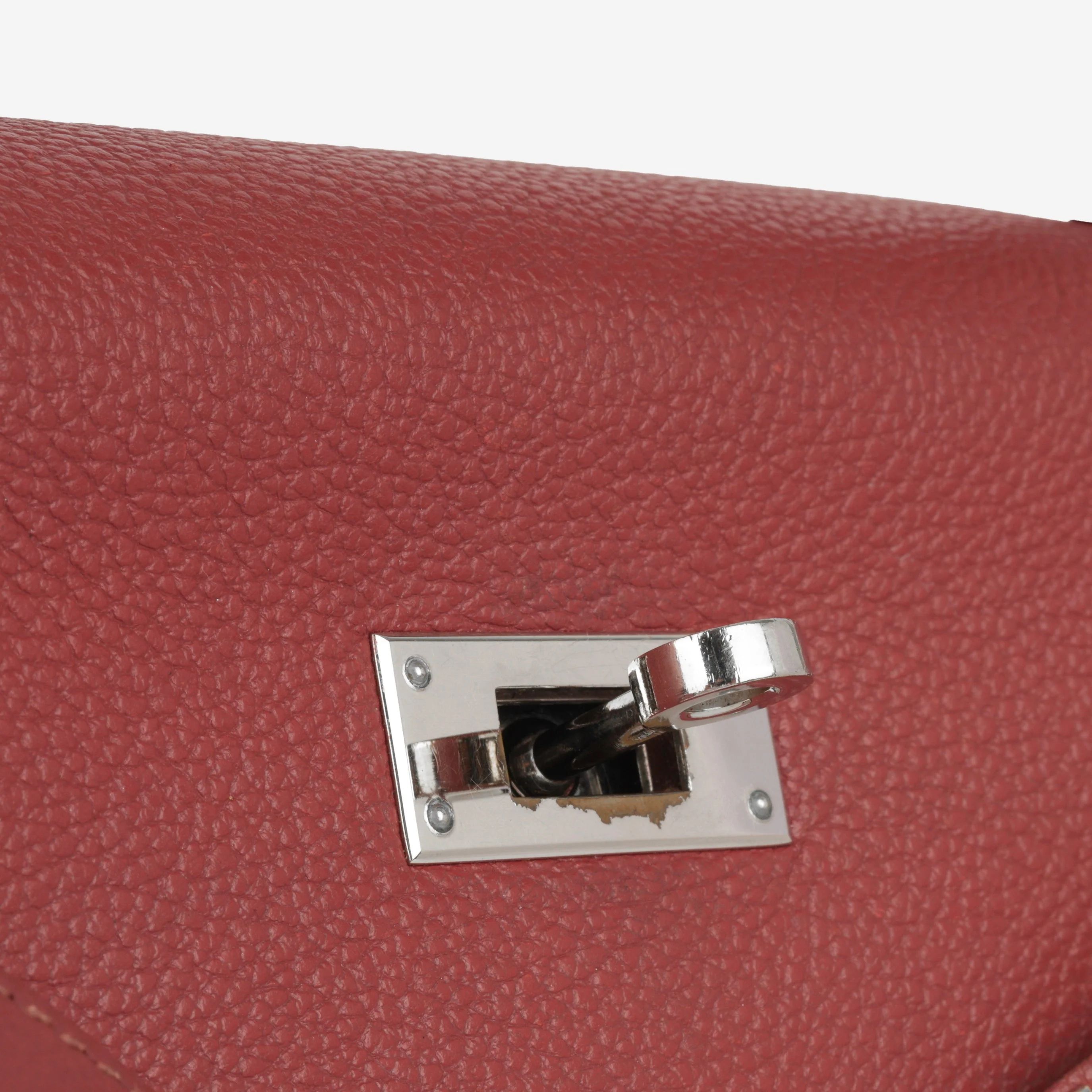 Hermès Kelly 32 - Rouge Garance Vache Liegee | Palladium Hardware - Image 10